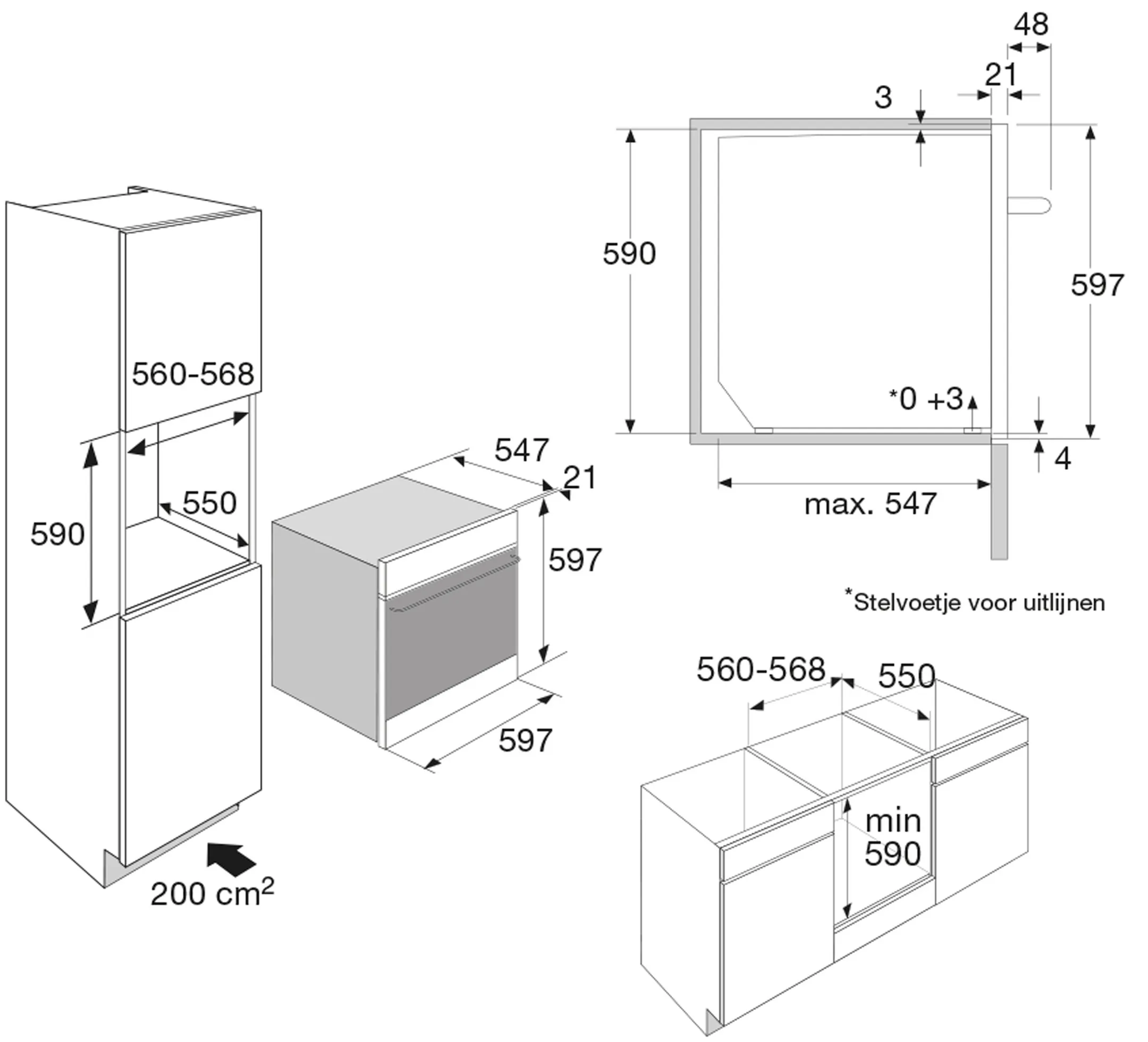 Four encastrable OX66121C