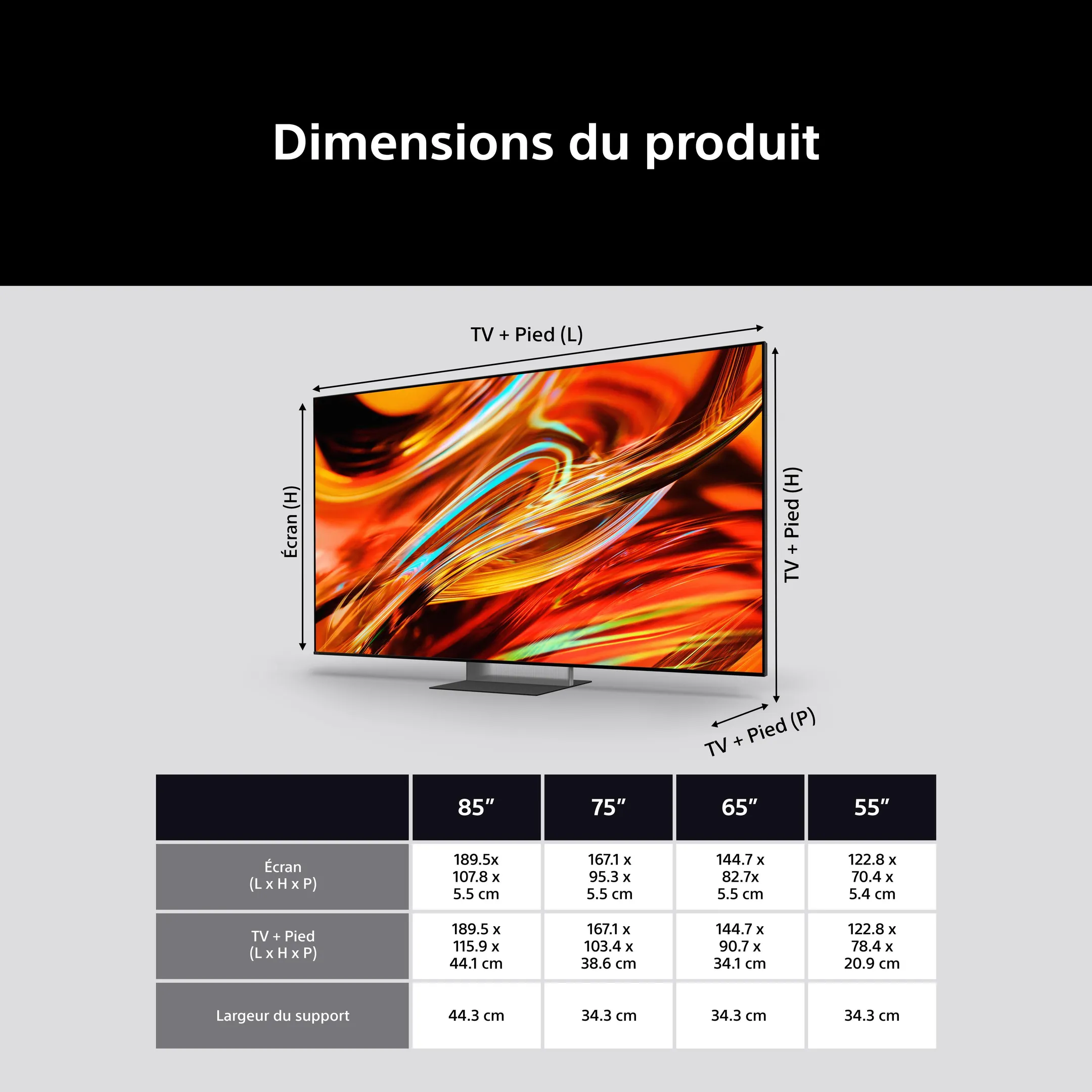 RGB LED 4K TV BRAVIA 7 || K75XR79M2PB (2026) - 75 pouces