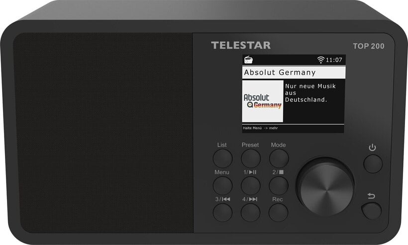 Telestar Digitale DAB+ radio TOP200 - Zwart