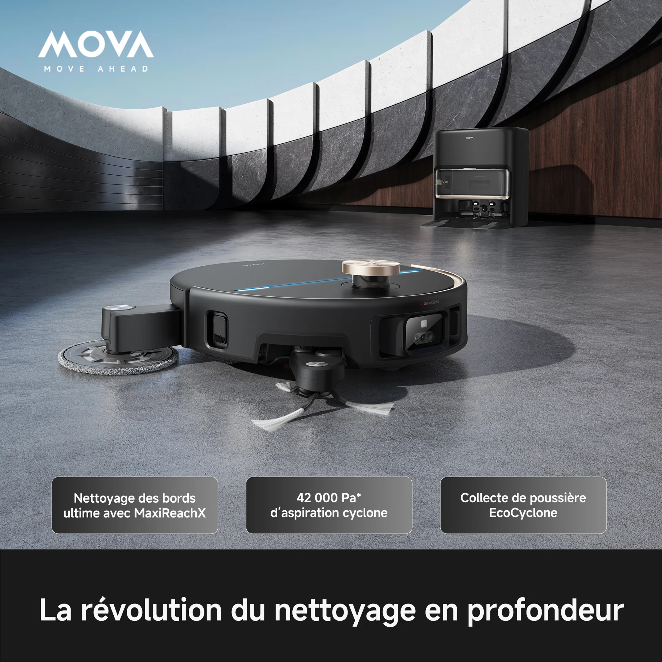 Aspirateur robot 2en1 V70 Ultra Complete X