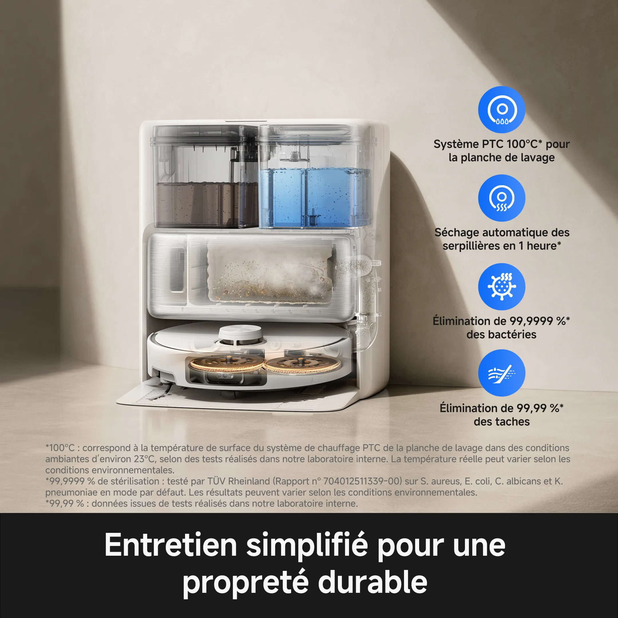 Aspirateur robot 2en1 P70 Pro Ultra