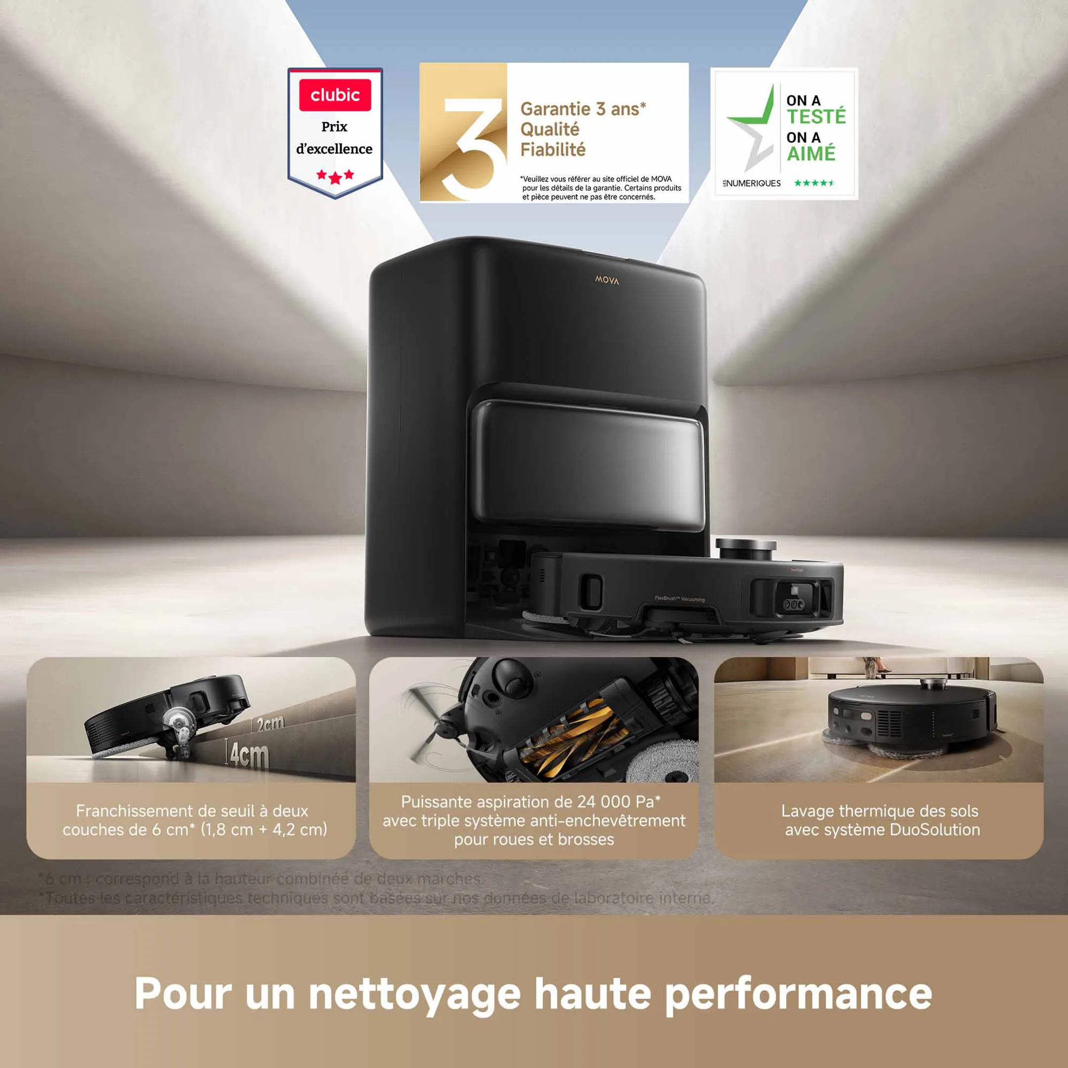 Aspirateur robot 2en1 V50 Ultra Complete Black