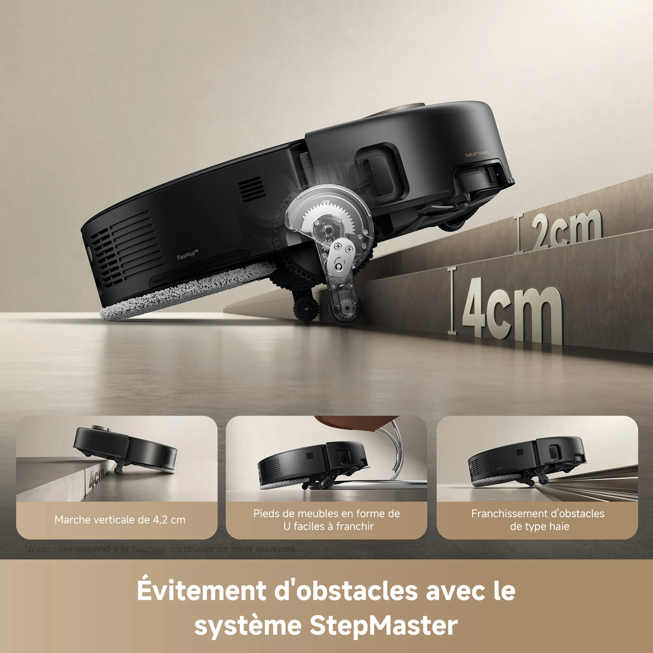 Aspirateur robot 2en1 V50 Ultra Complete Black