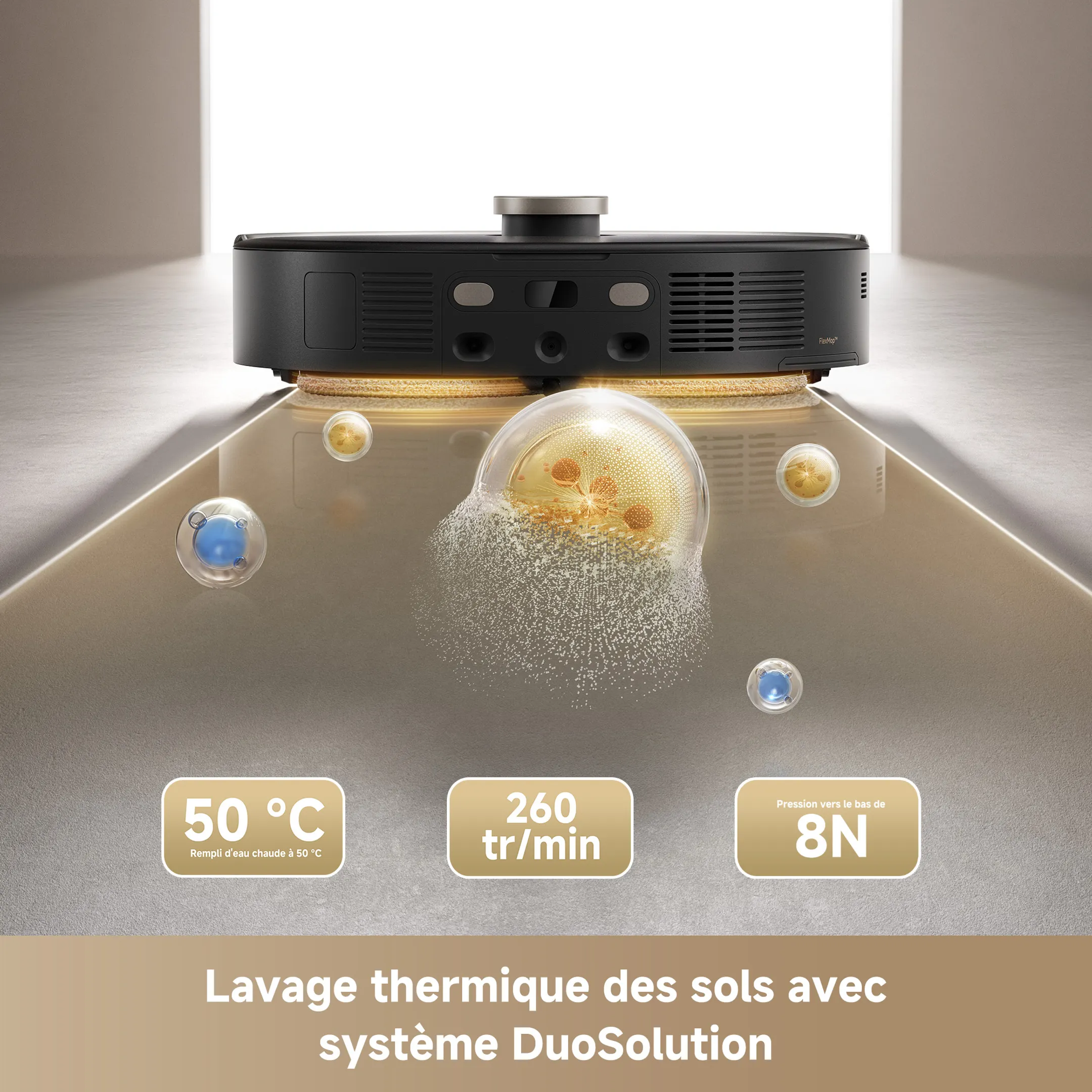 Aspirateur robot 2en1 V50 Ultra Complete Black