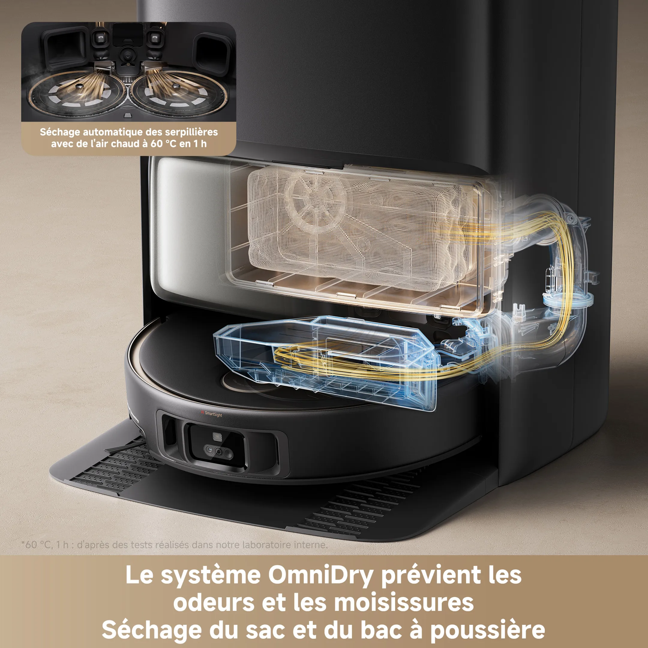 Aspirateur robot 2en1 V50 Ultra Complete Black