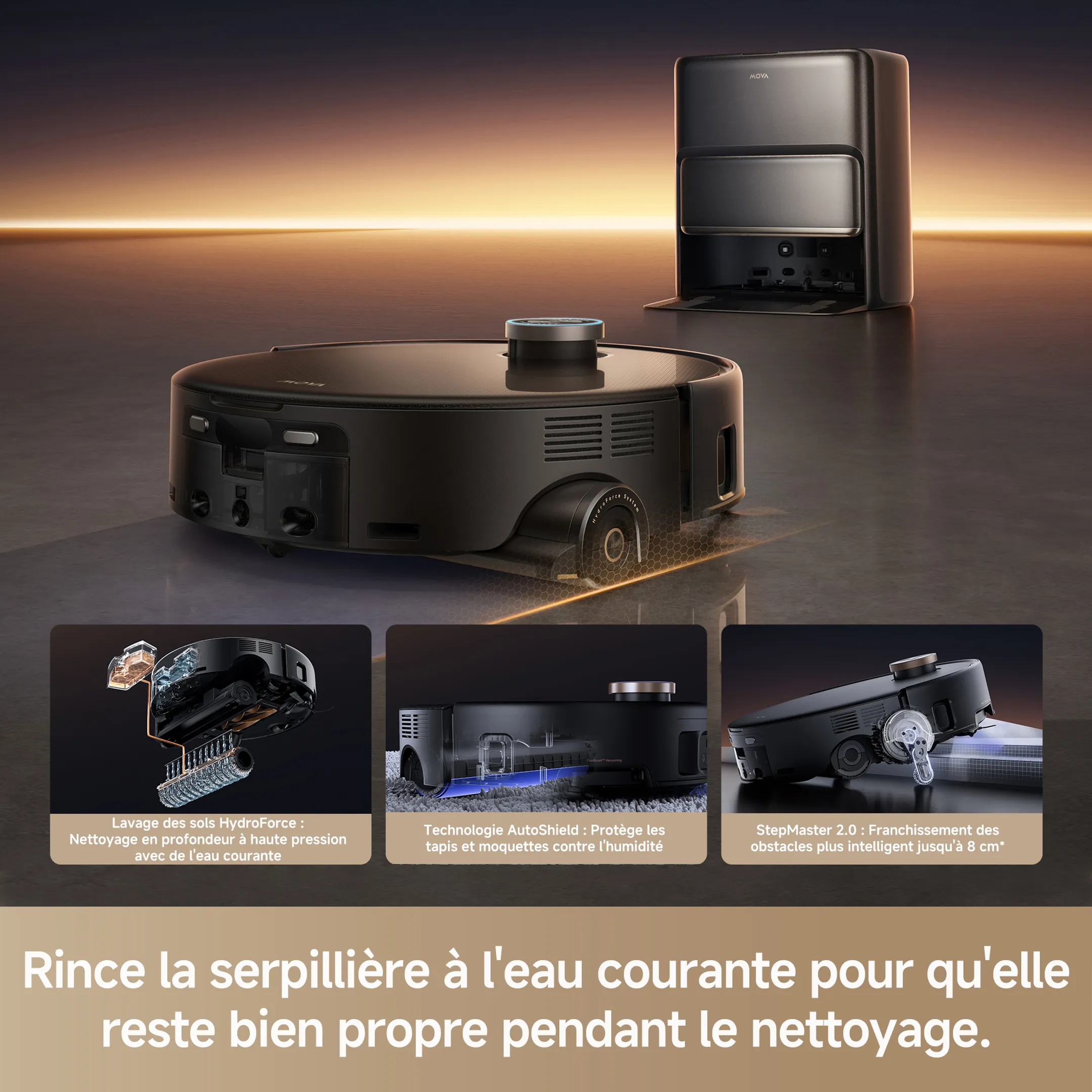 Aspirateur robot 2en1 Z60 Ultra Roller Complete Black