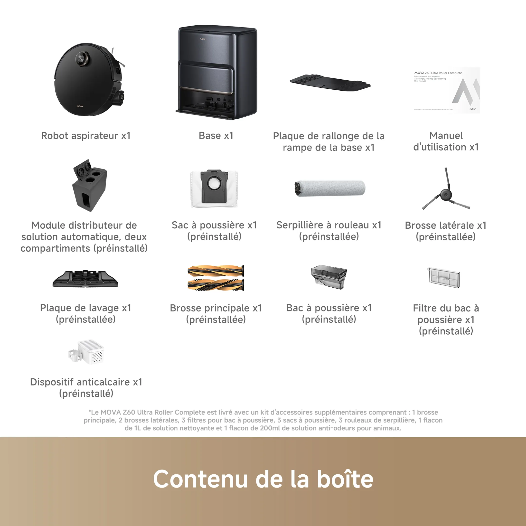 Aspirateur robot 2en1 Z60 Ultra Roller Complete Black