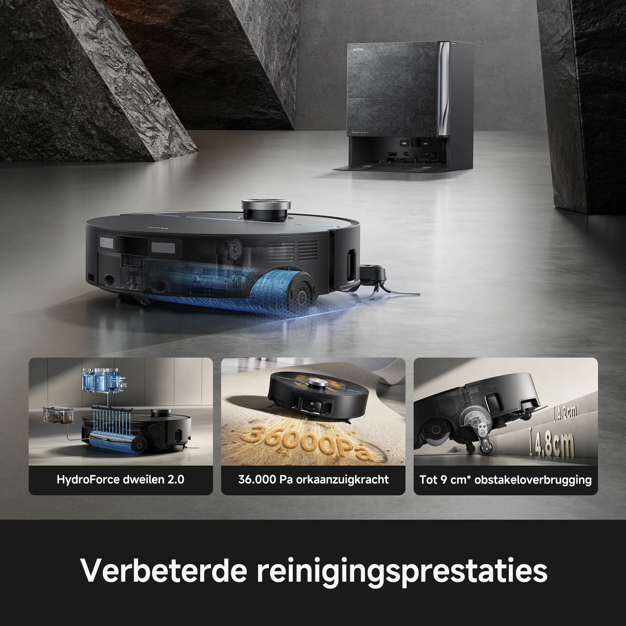 Robotstofzuiger Z70 Ultra Roller
