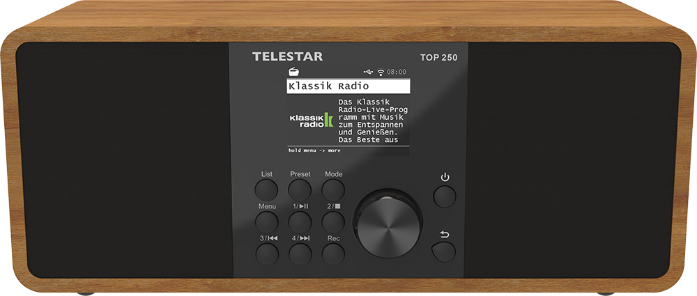 Telestar Digitale DAB+ radio TOP 250 - Wood