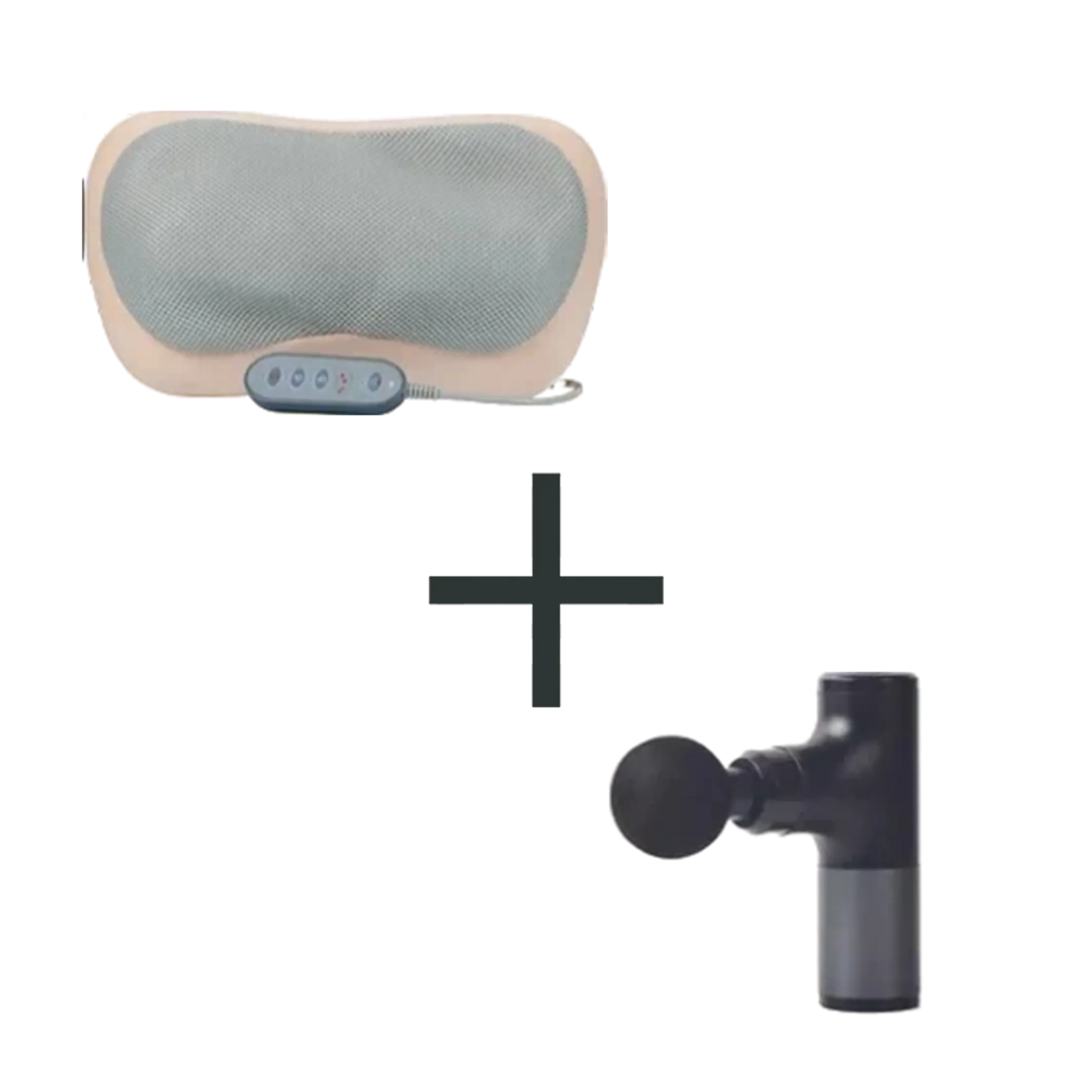 Bundle - Coussin massant ECM1 Eden Cushion + Pistolet de massage rechargeable HyperB