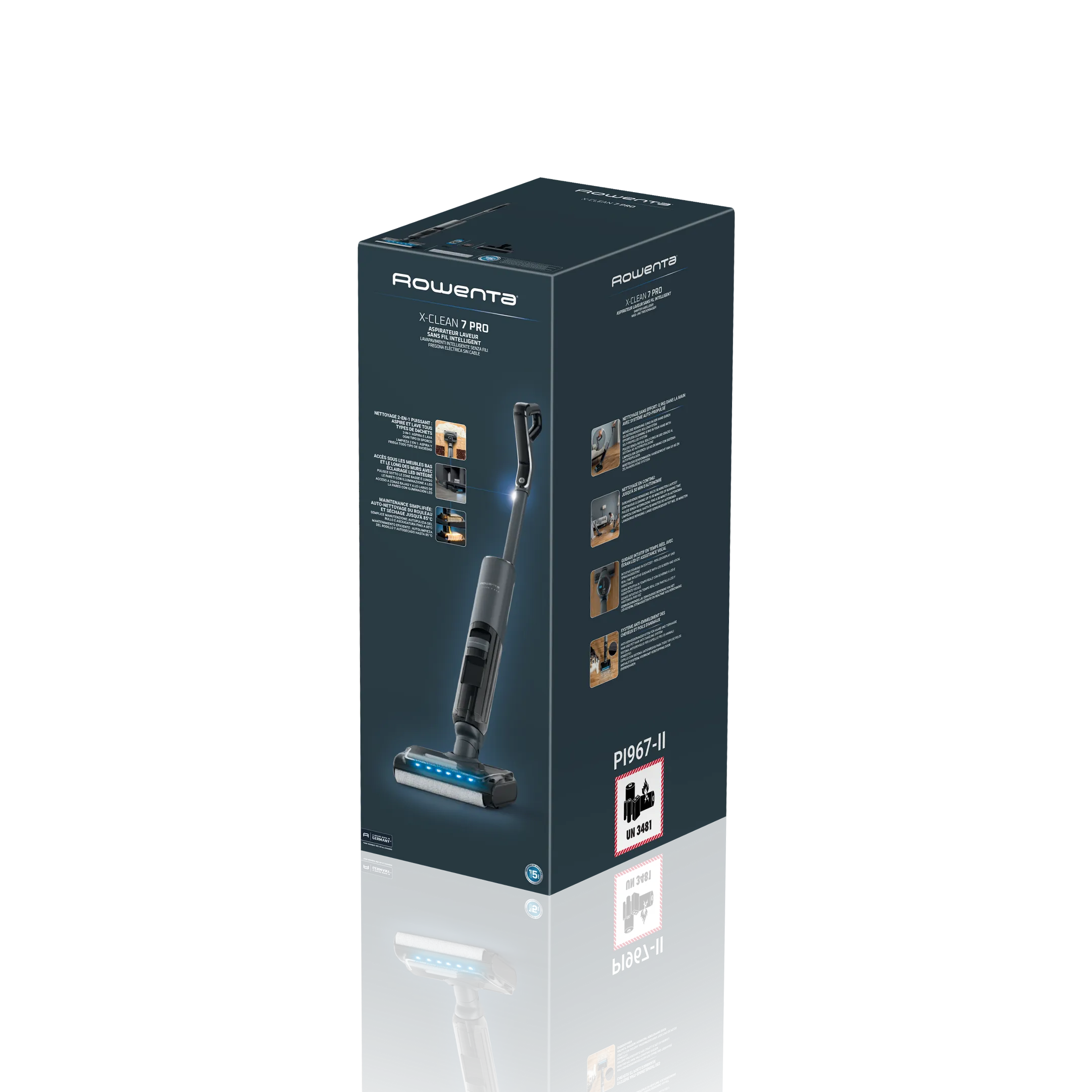 Nettoyeur de sols 2-en-1 X-Clean Vision Pro GZ7136E0