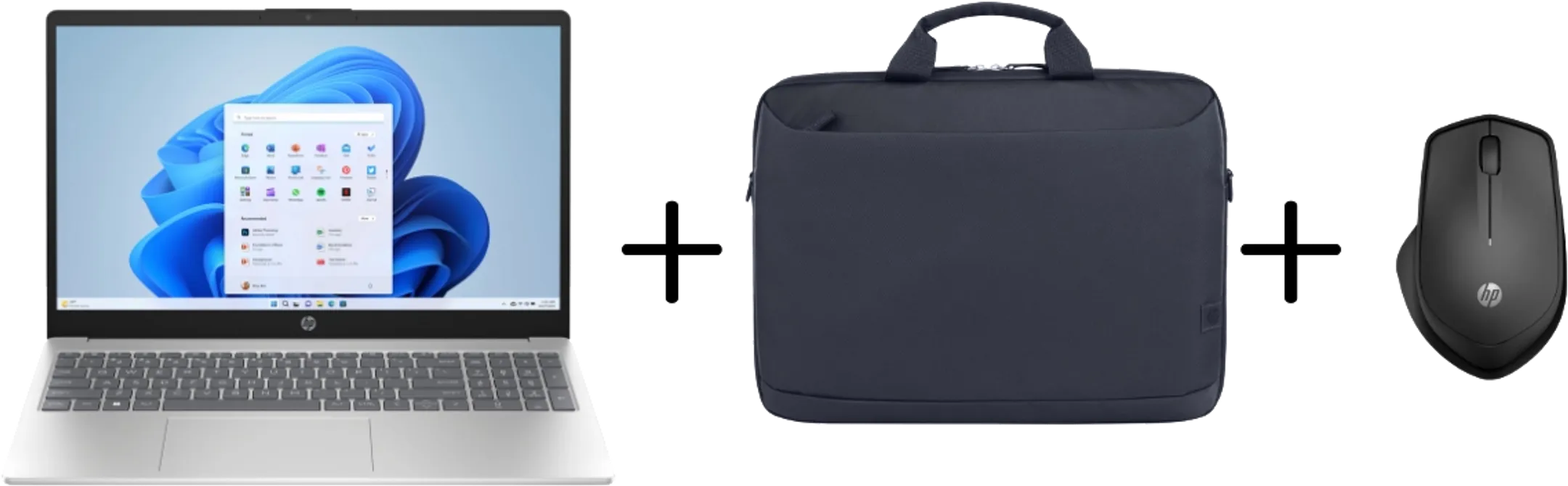 Bundel HP 15-FC0020NB + Briefcase + HP280 Draadloze muis + Lader