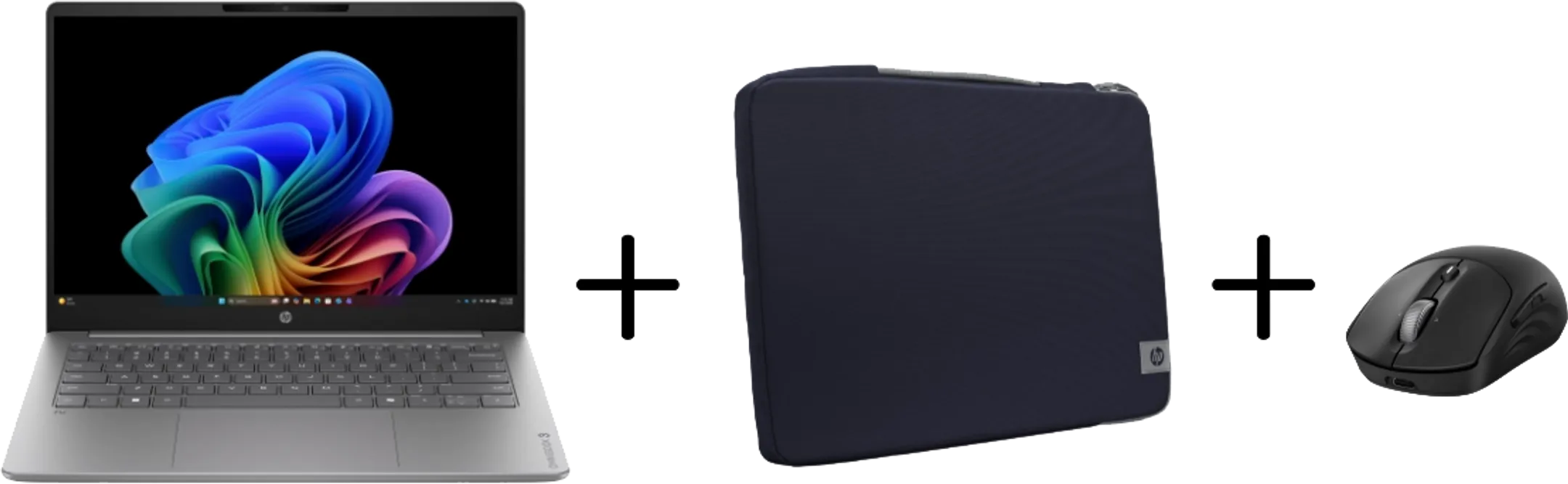 HP Bundel Omnibook 3 14-hz0019nb next Gen AI + Briefcase + Muis