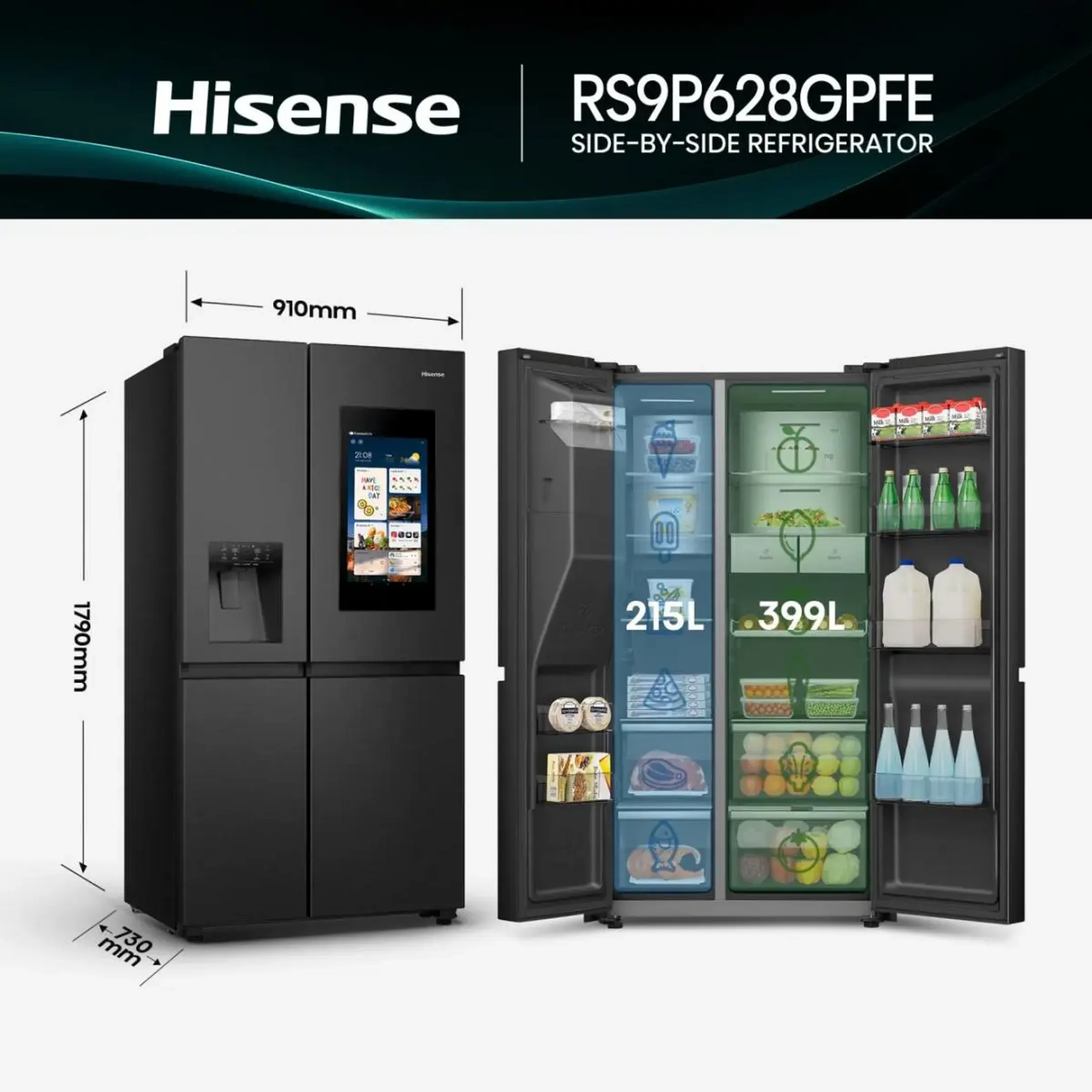 Amerikaanse koelkast RS9P628GPFE