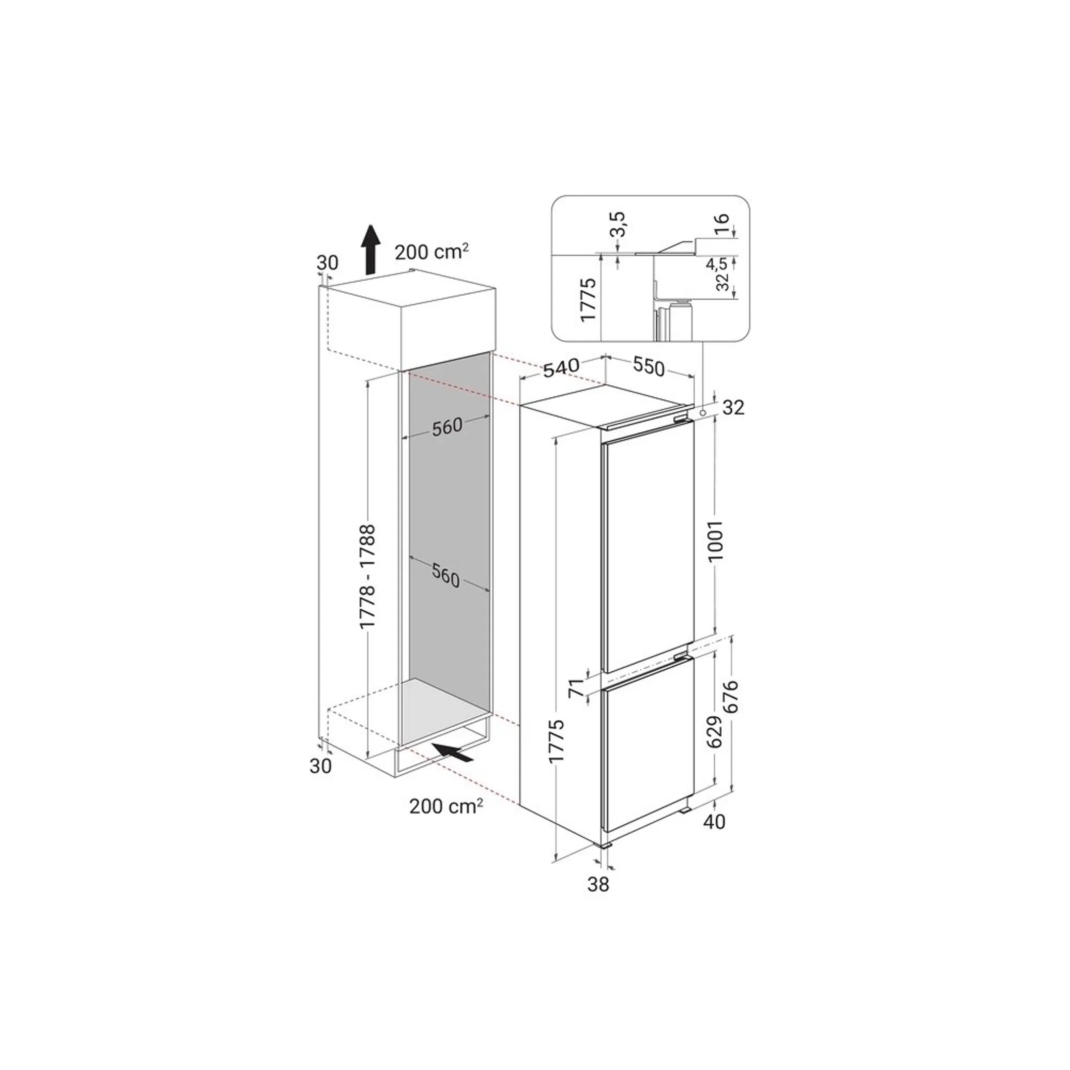 Frigo-congélateur combi WHK2 5292 B4E