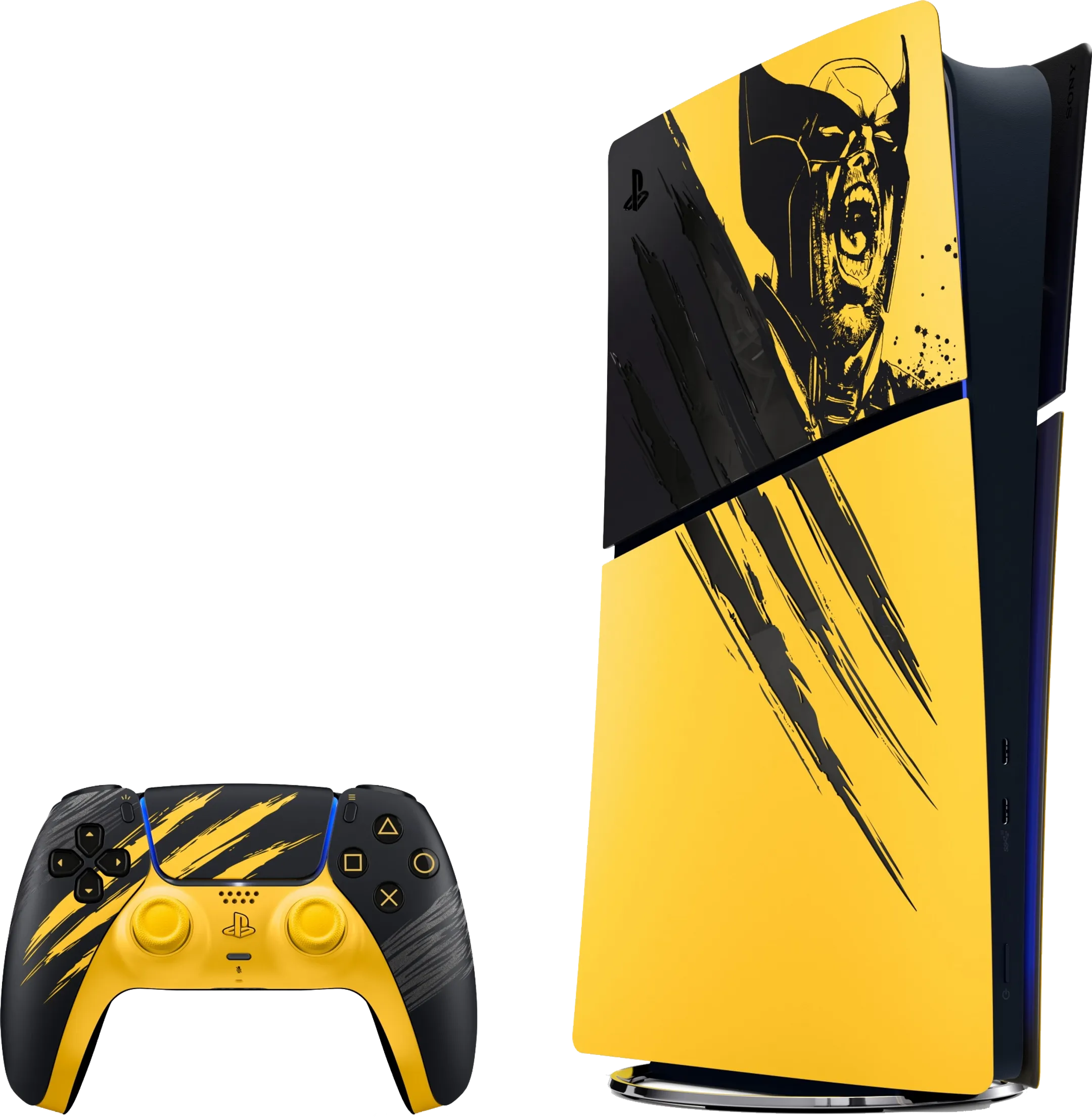 PlayStation 5 Digital Edition (Slim) bundle - Limited Edition Marvel's Wolverine + manette DualSense et jeu Marvel's Wolverine