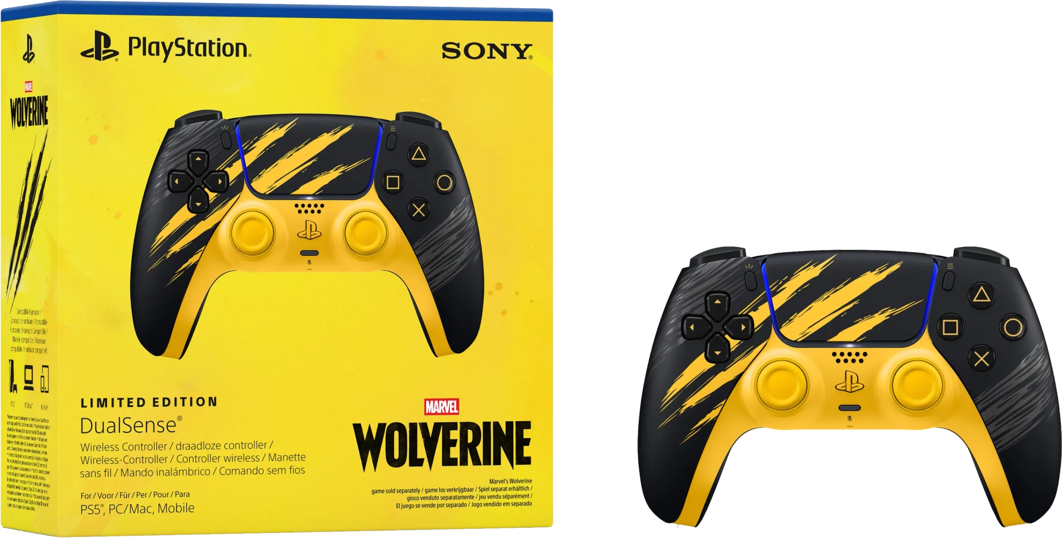 Manette DualSense - Limited edition Marvel's Wolverine Battle
