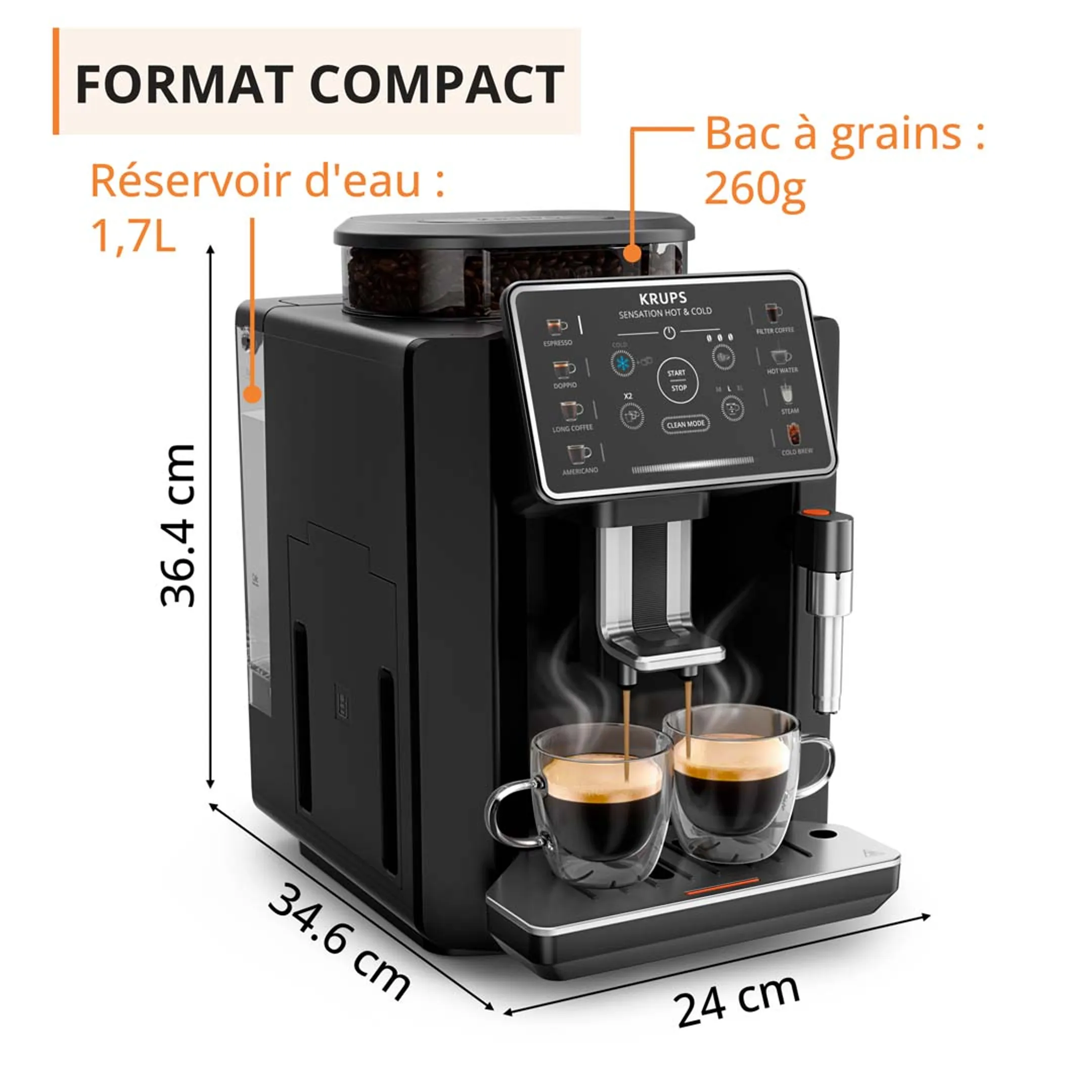 Machine à Expresso automatique Sensation Hot & Cold EA9138E0