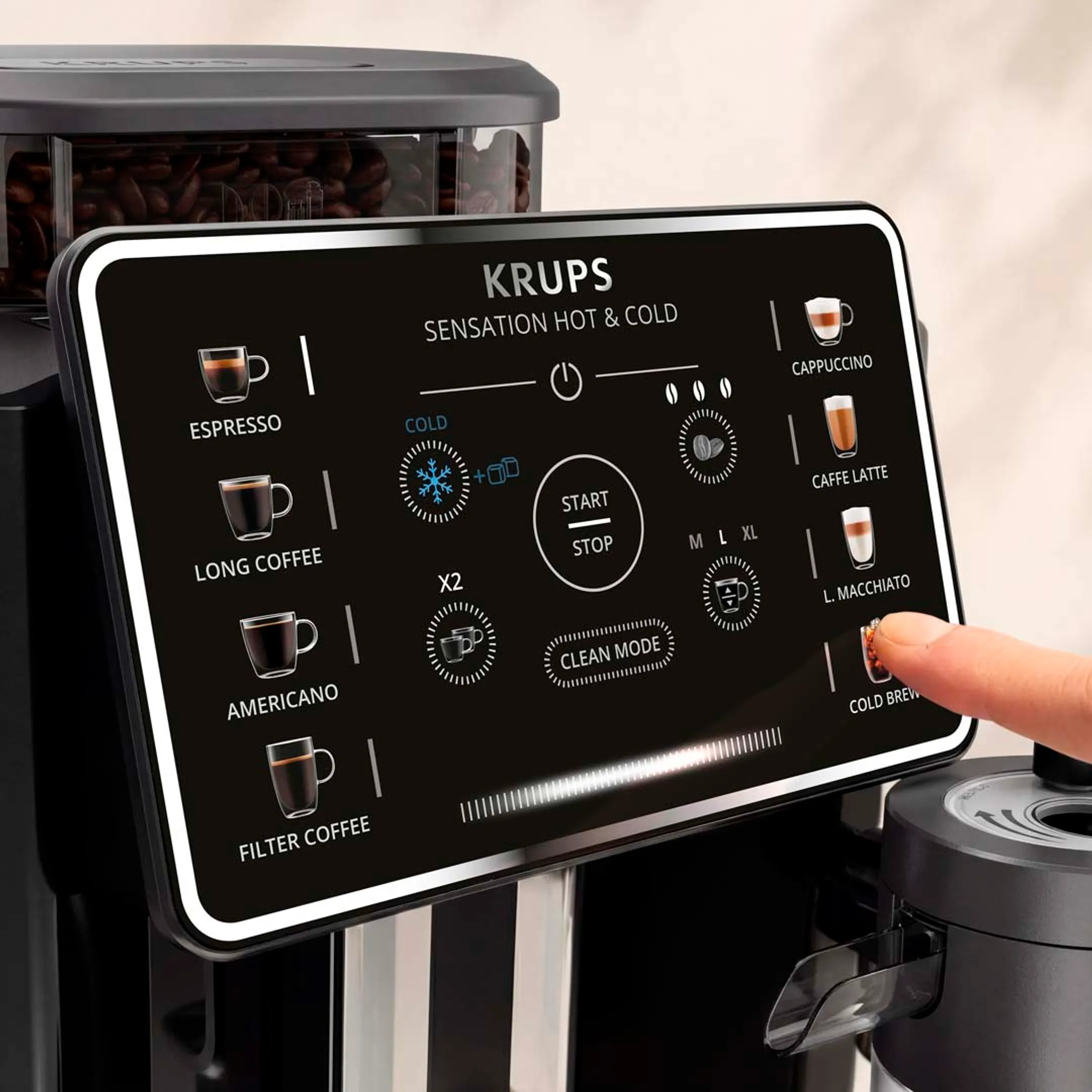 Volautomatische koffiemachine Hot & Cold EA9168E0 