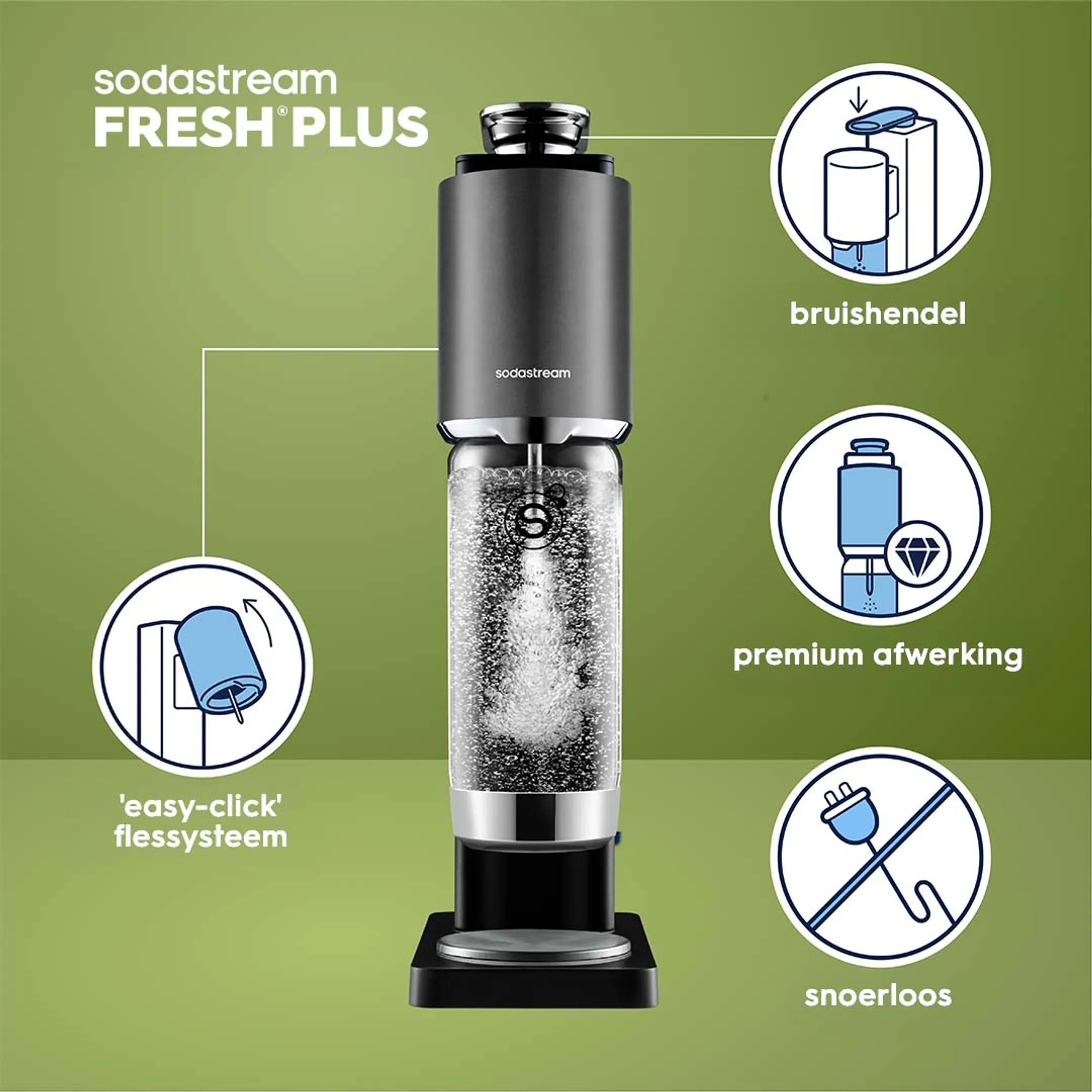 Bruiswatertoestel FRESH™ PLUS starter kit black