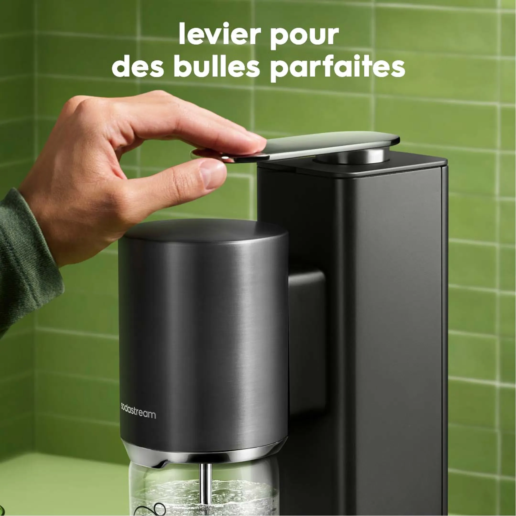 Machine à boisson pétillante Kit de démarrage FRESH™ PLUS noir