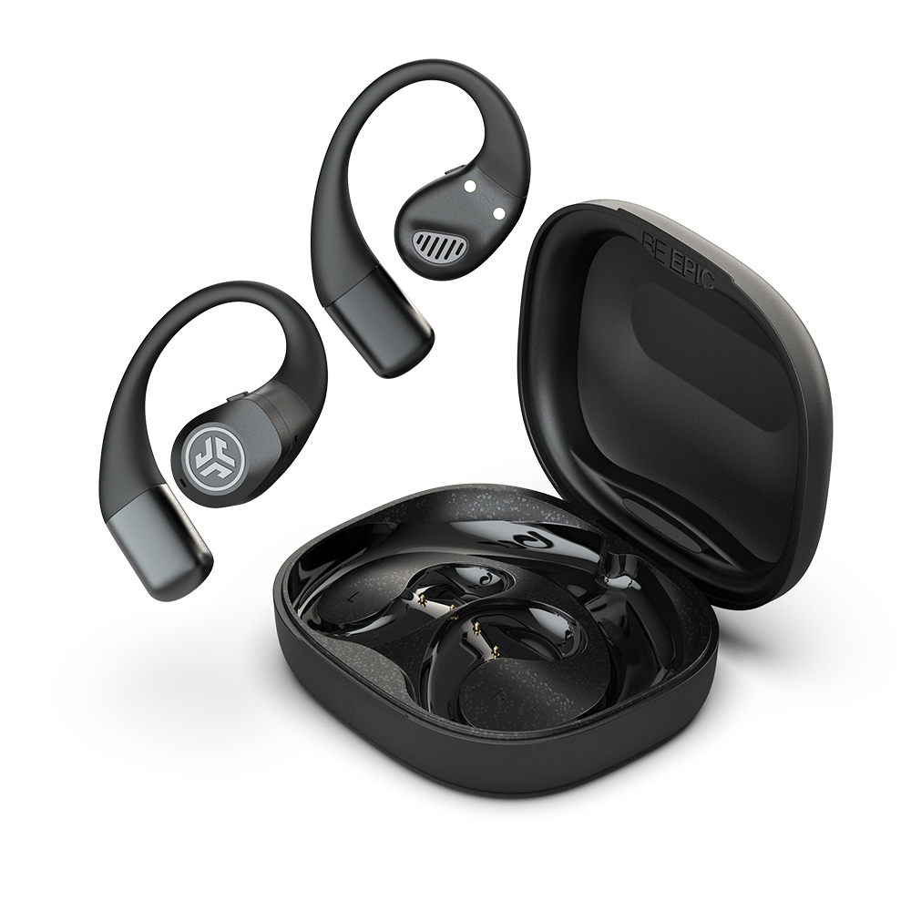 JLab Epic Open Sport Draadloze Oordopjes - Bluetooth - In ear - Zwart