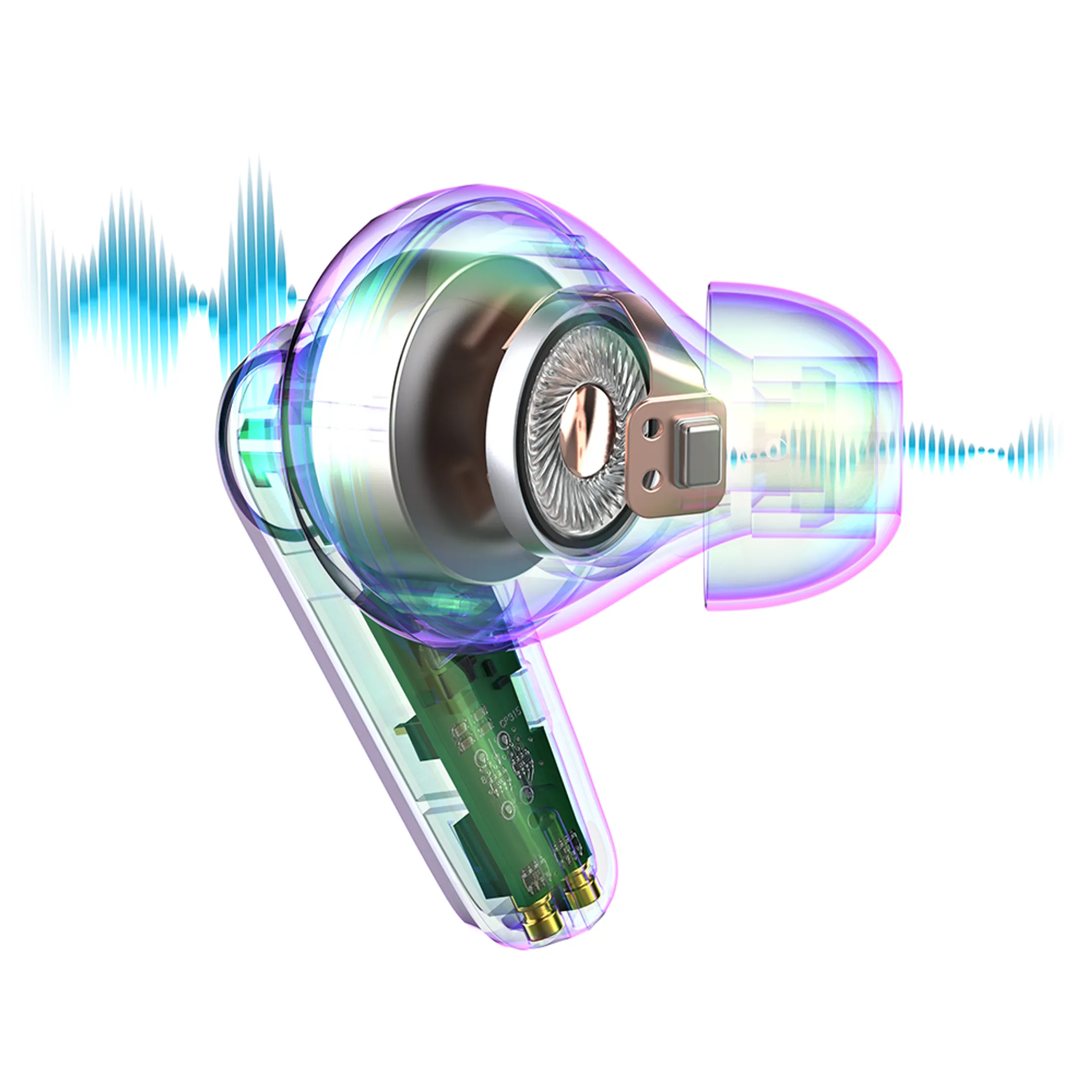 Go Pods ANC Écouteurs sans fil avec Noise Cancelling - Bluetooth - In ear - Lila