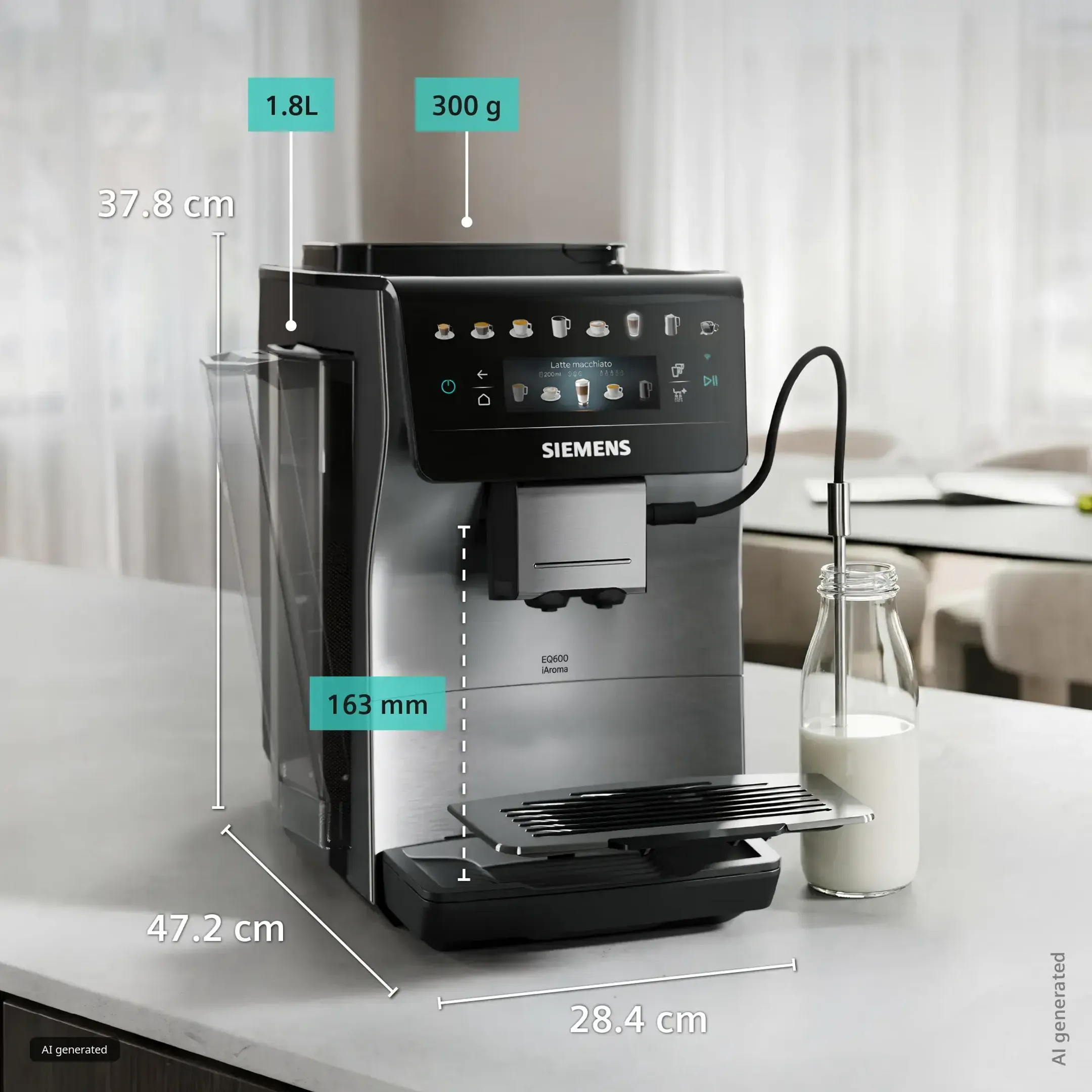 Volautomatische Espressomachine EQ600 TP605ET3