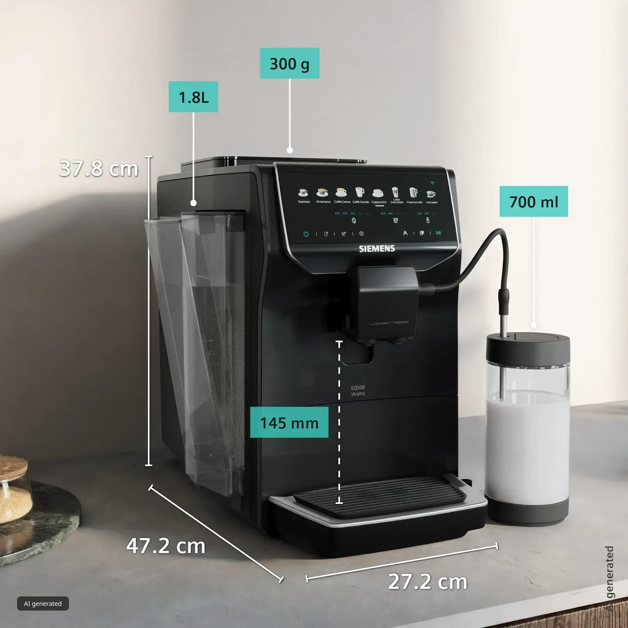 Volautomatische Espressomachine EQ500 TP555EM5
