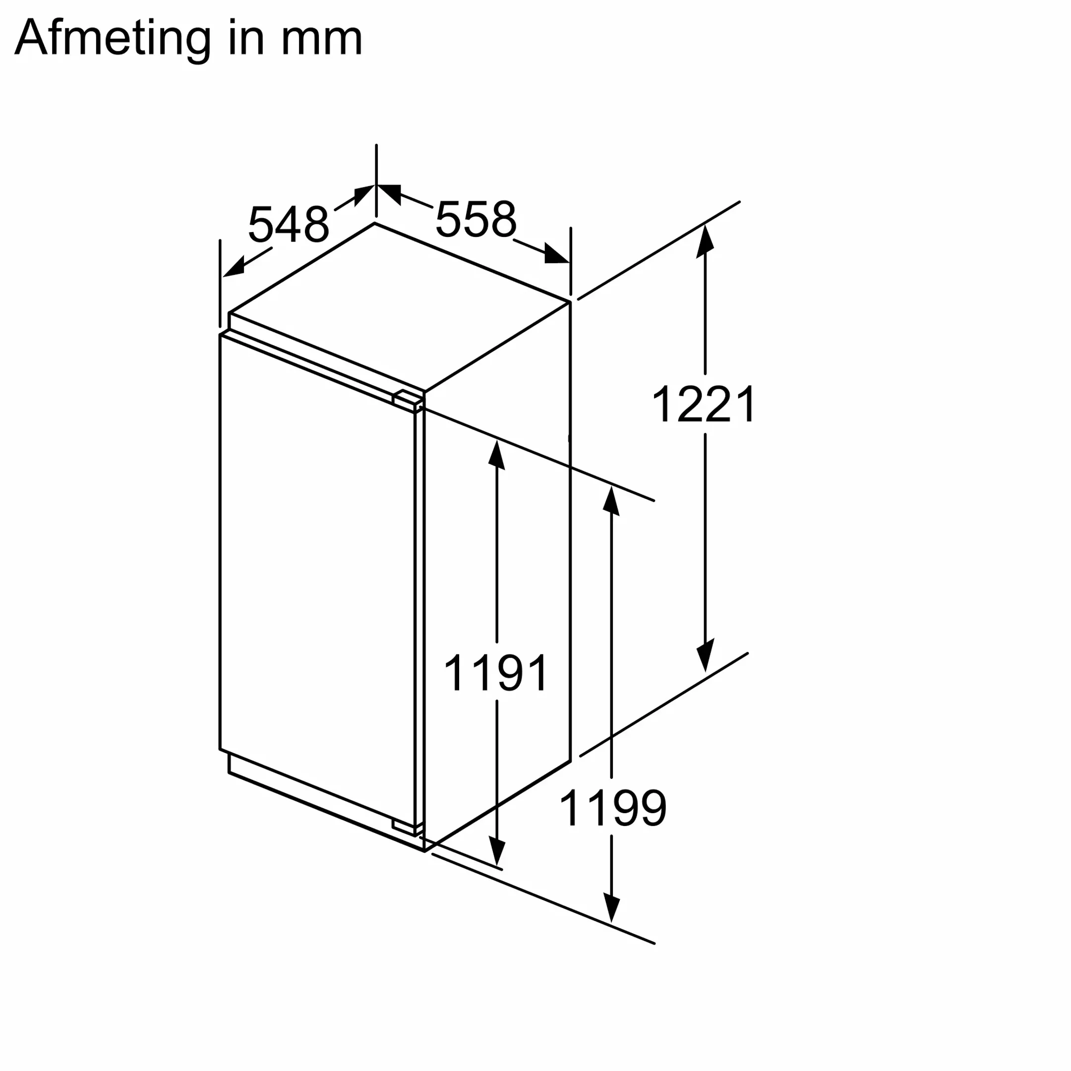 Inbouw koelkast KI41RADC0 iQ500