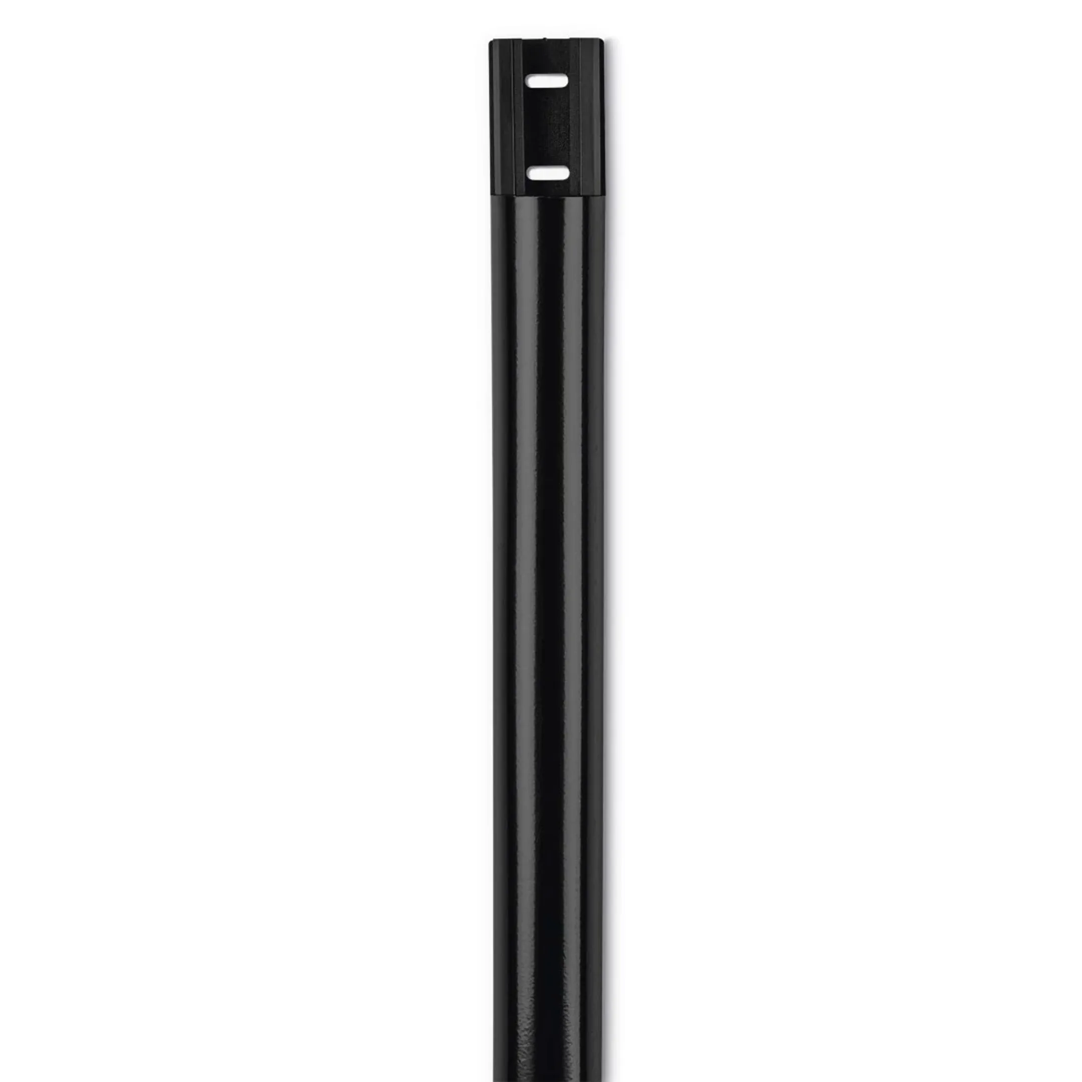 Goulotte de câbles - Aluminium - Demi-ronde - Noire - 110 cm x 3,3 cm x 1,8 cm