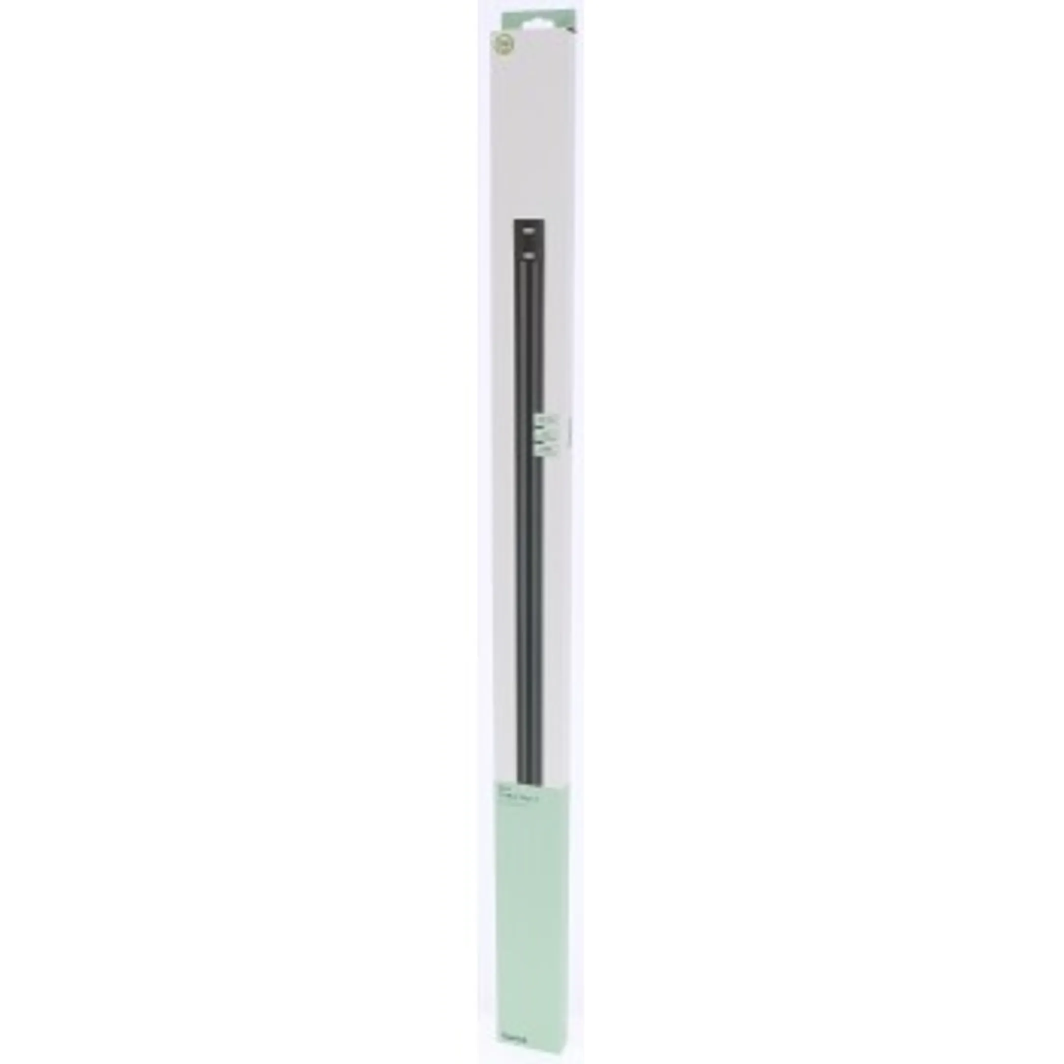 Goulotte de câbles - Aluminium - Demi-ronde - Noire - 110 cm x 3,3 cm x 1,8 cm