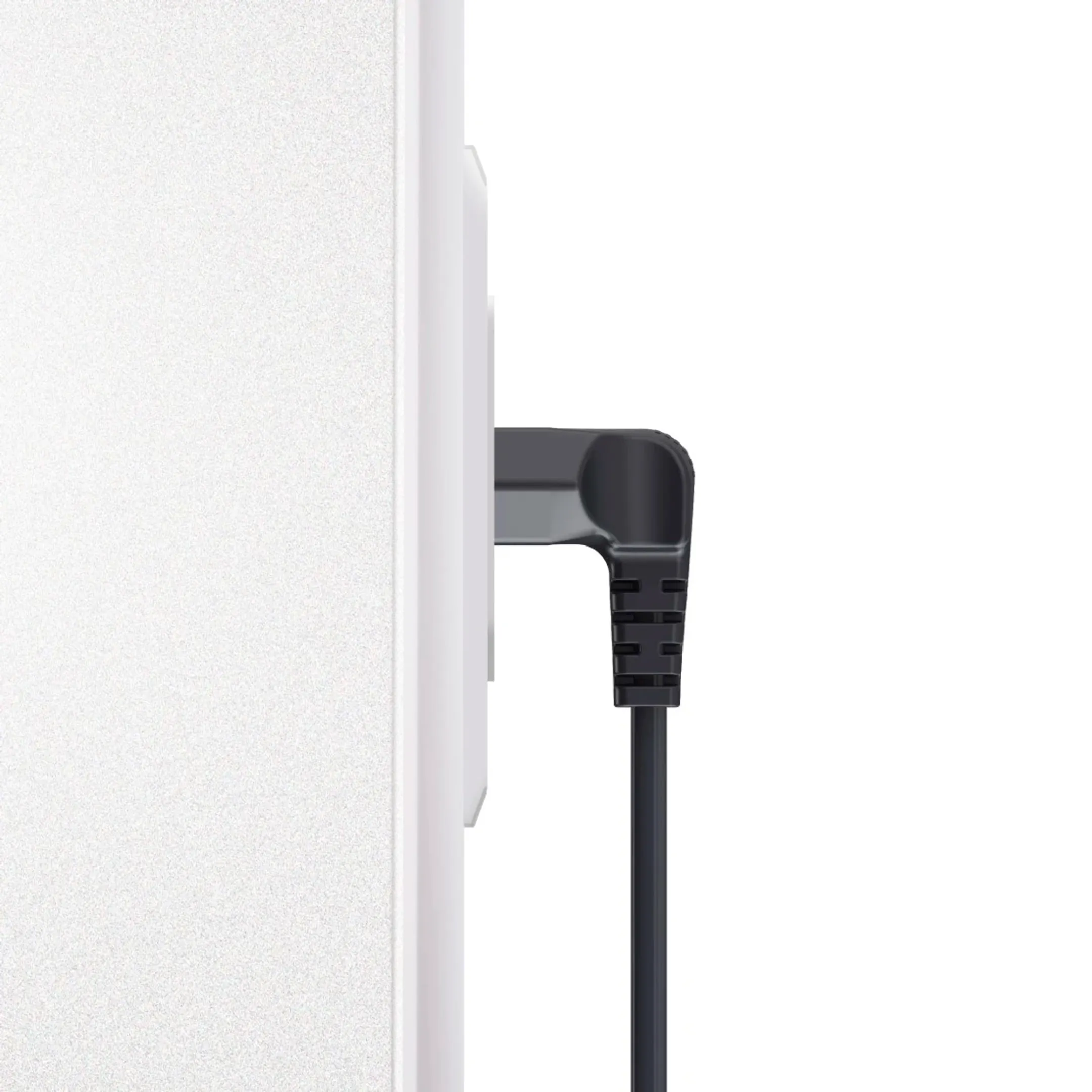 Netsnoer - 2x haaks - Zwart - 3m