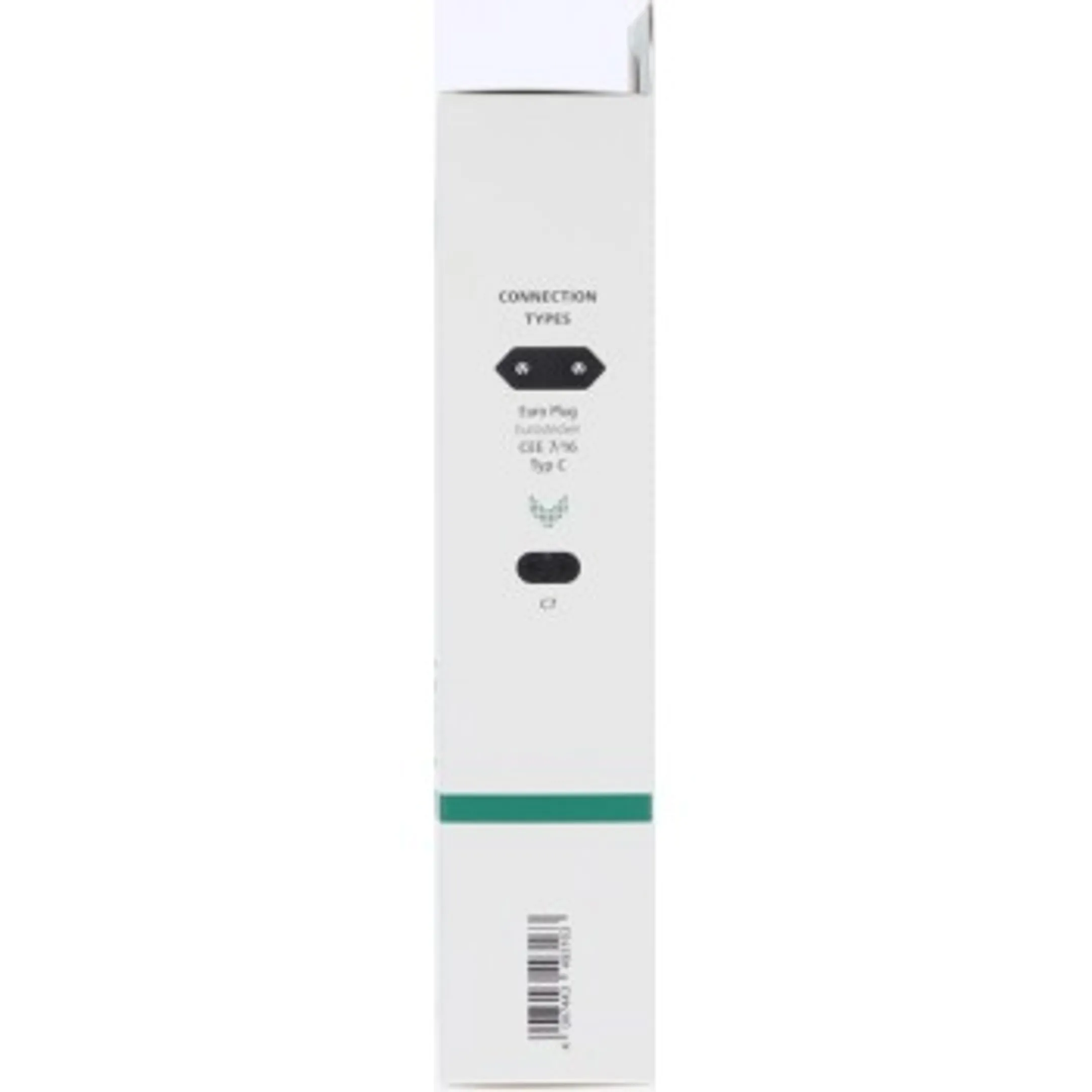 Netsnoer - 2x haaks - Zwart - 3m