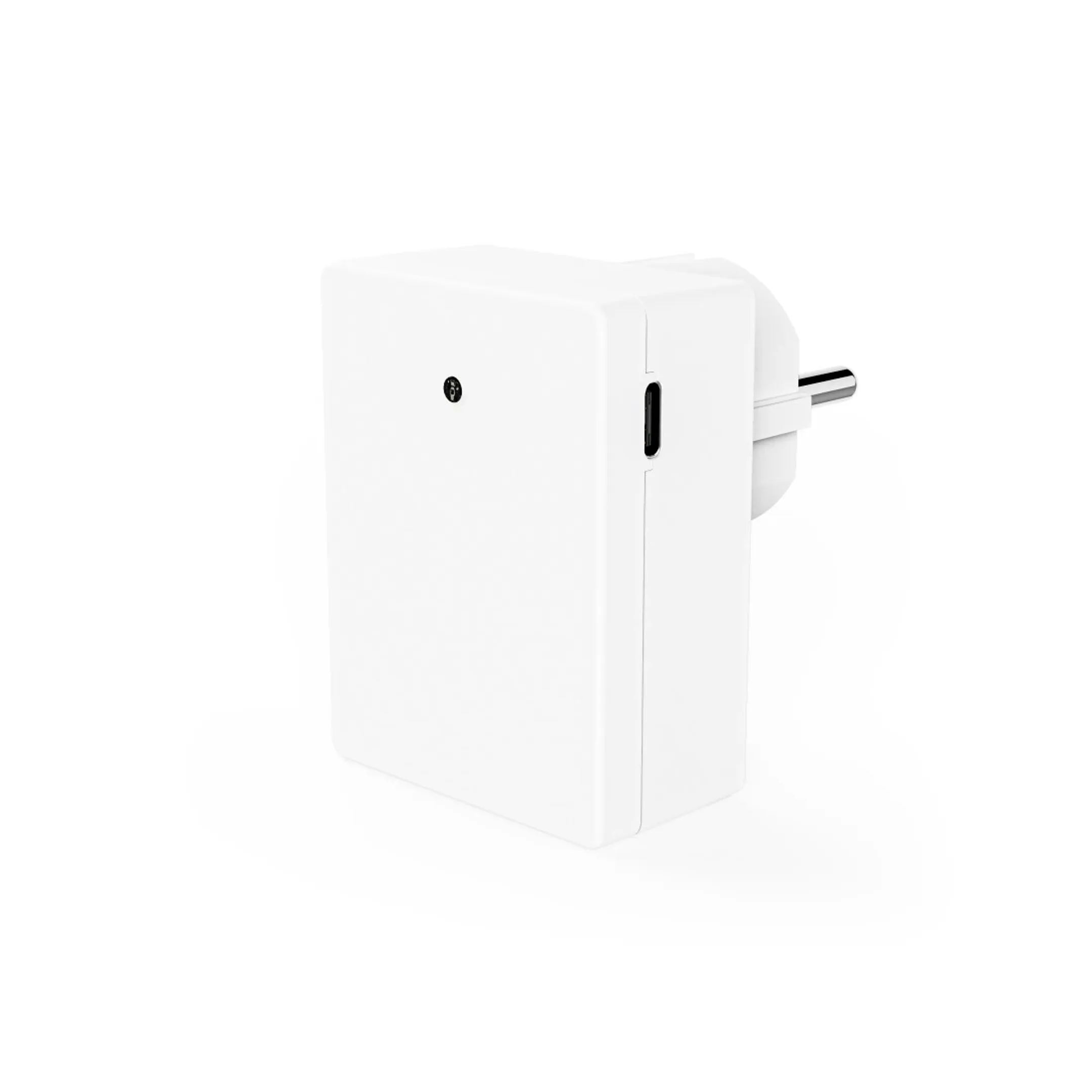 Led nachtlicht - 1x USB-A - 1x USB-C - schemersensor - Warm wit