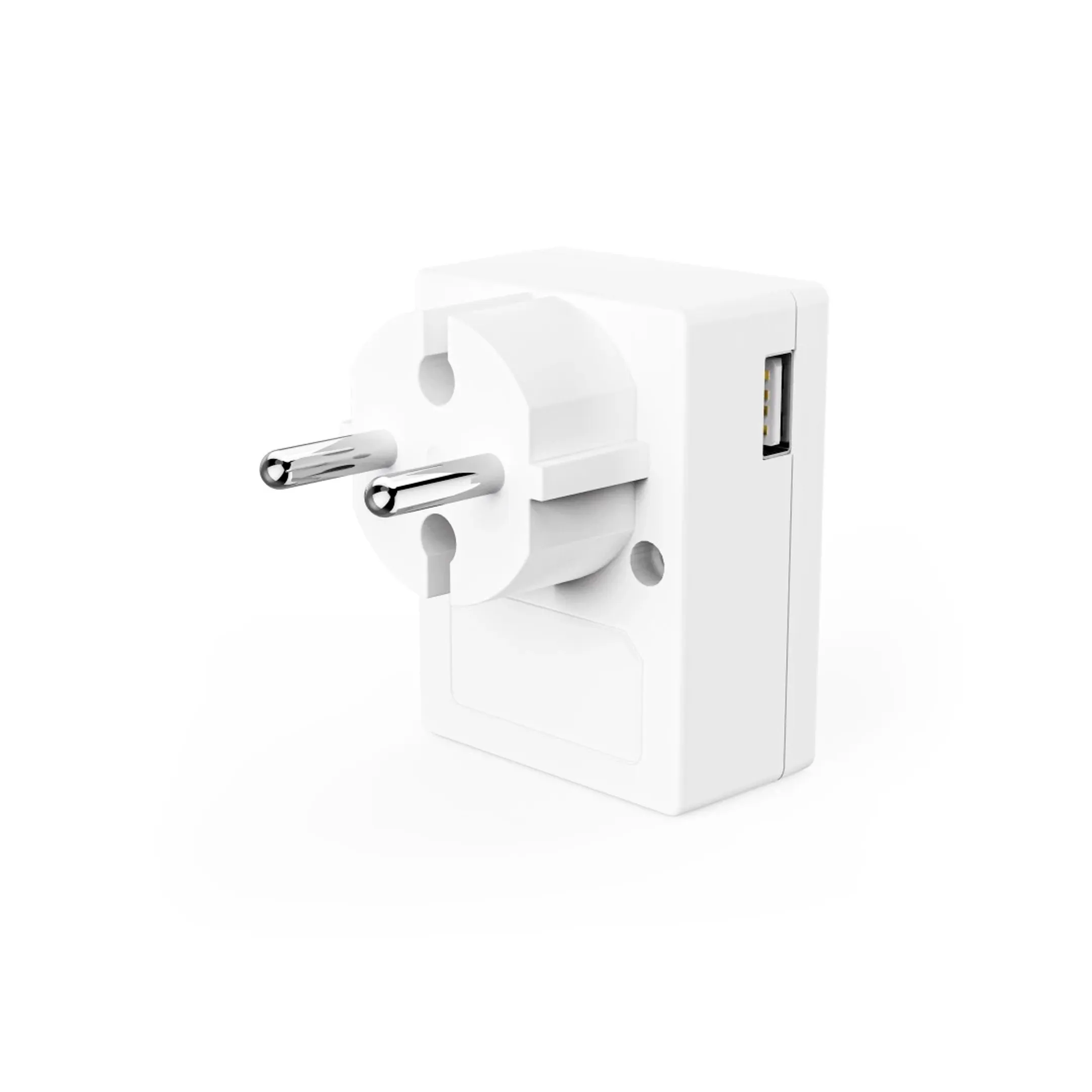 Led nachtlicht - 1x USB-A - 1x USB-C - schemersensor - Warm wit
