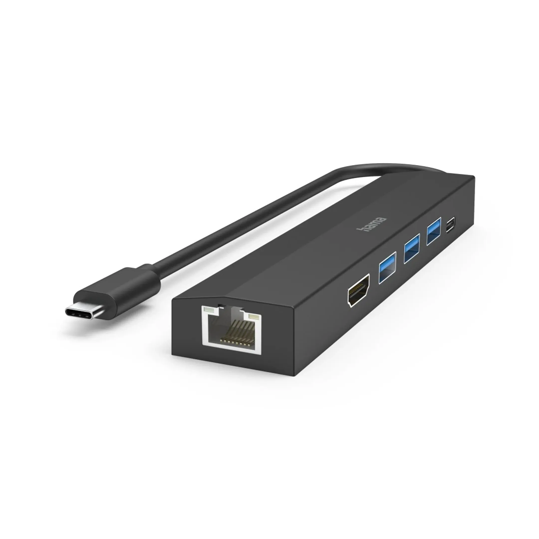 USB-C hub - Multi poort - 6 poorten - 3x USB-A, USB-C, HDMI, LAN/ethernet