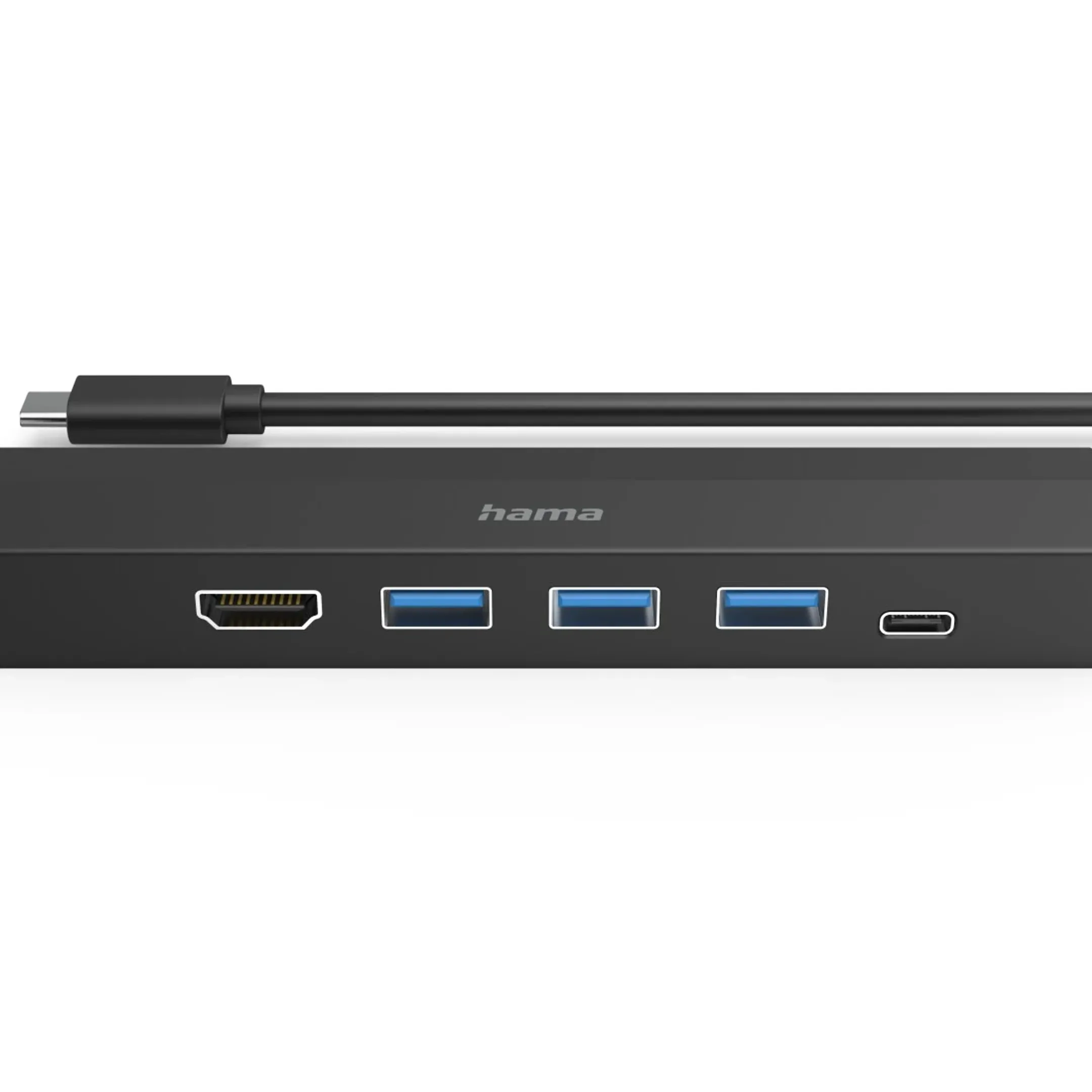 USB-C hub - Multi poort - 6 poorten - 3x USB-A, USB-C, HDMI, LAN/ethernet