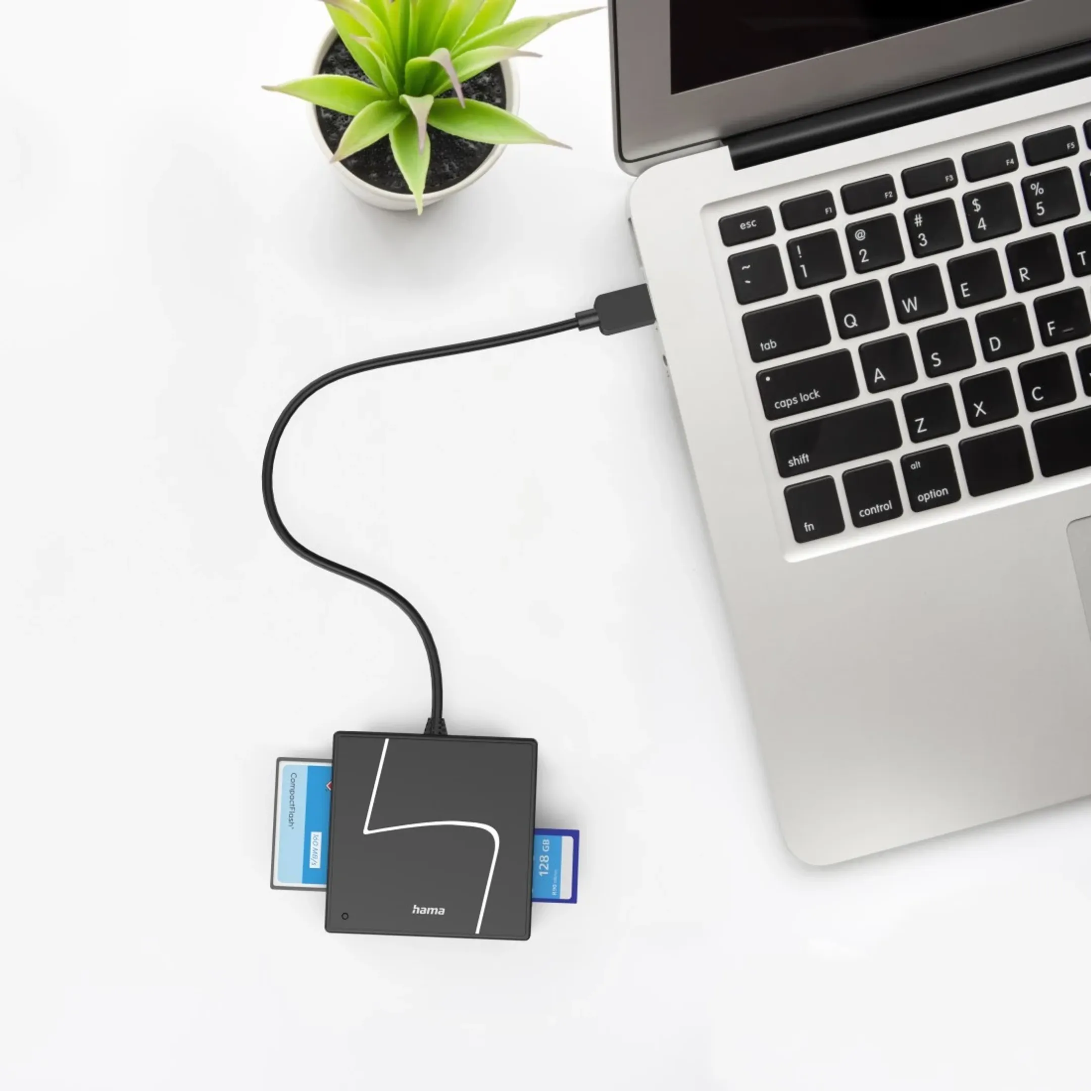 USB-kaartlezer, USB-A, USB-C adapter, SD/microsd