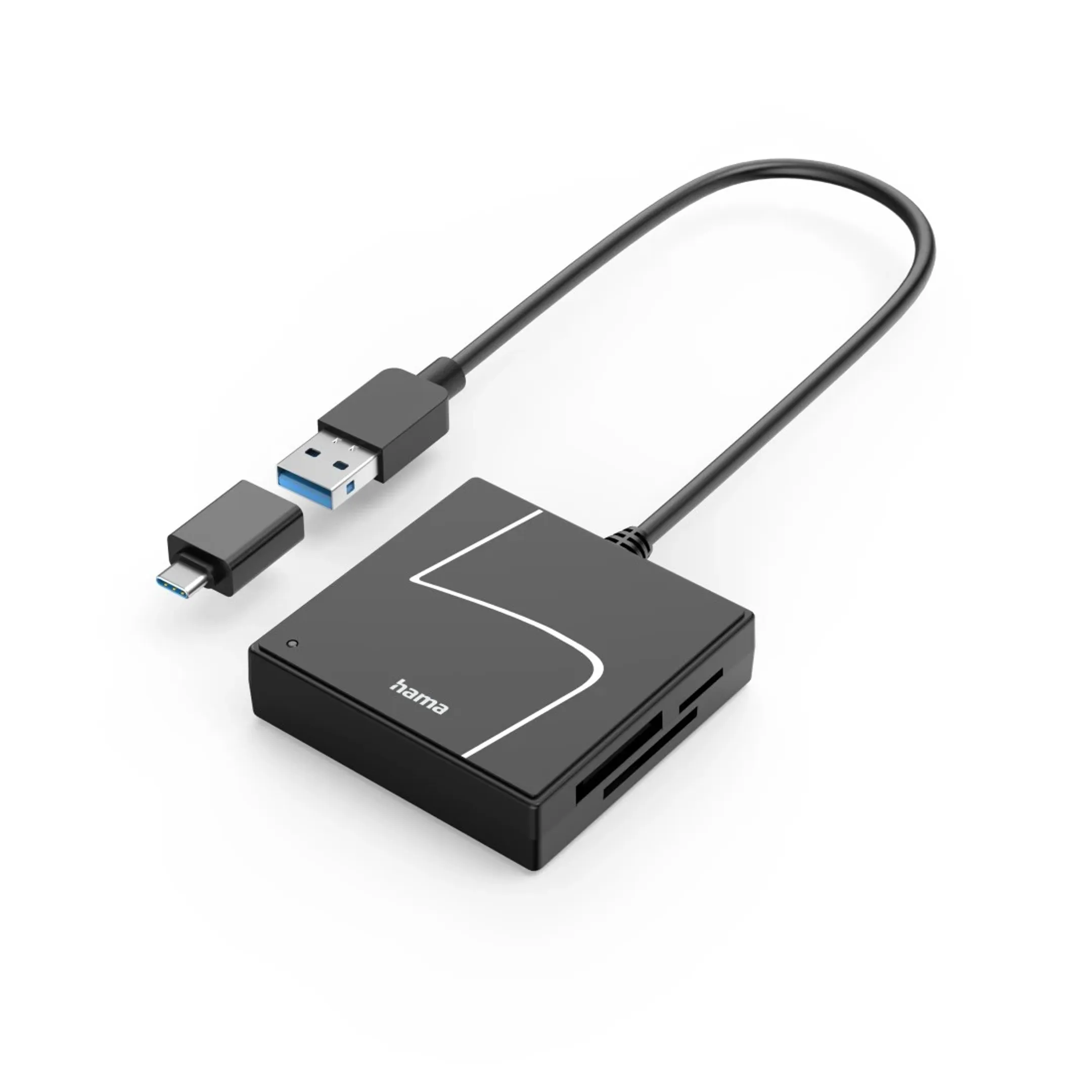 USB-kaartlezer, USB-A, USB-C adapter, SD/microsd