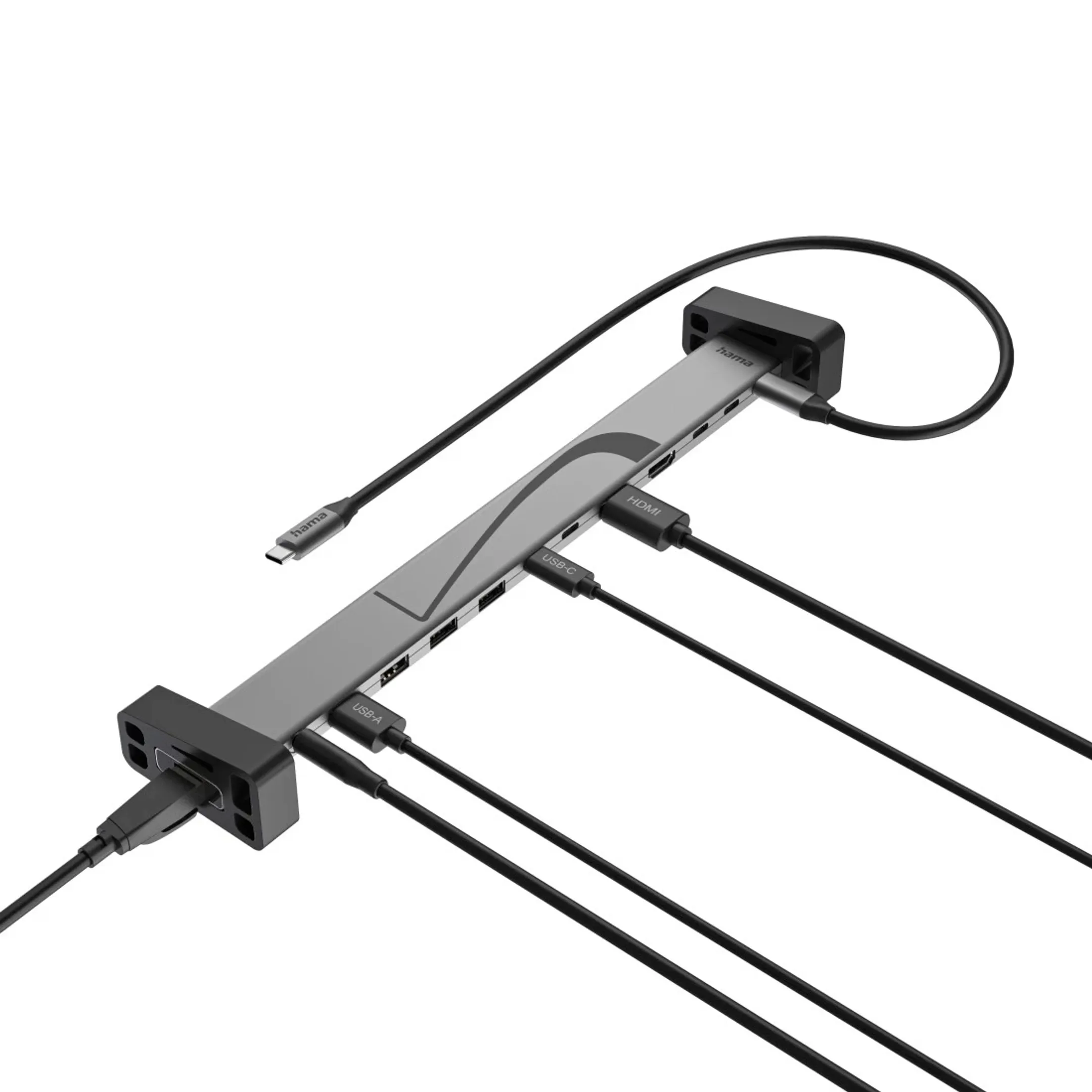 USB-C dockingstation - 12 poorten - Siliconen voeten