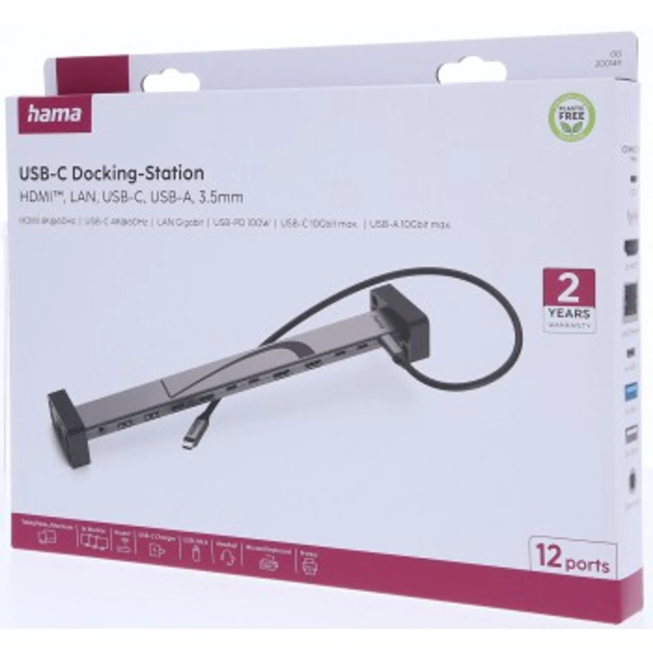 USB-C dockingstation - 12 poorten - Siliconen voeten
