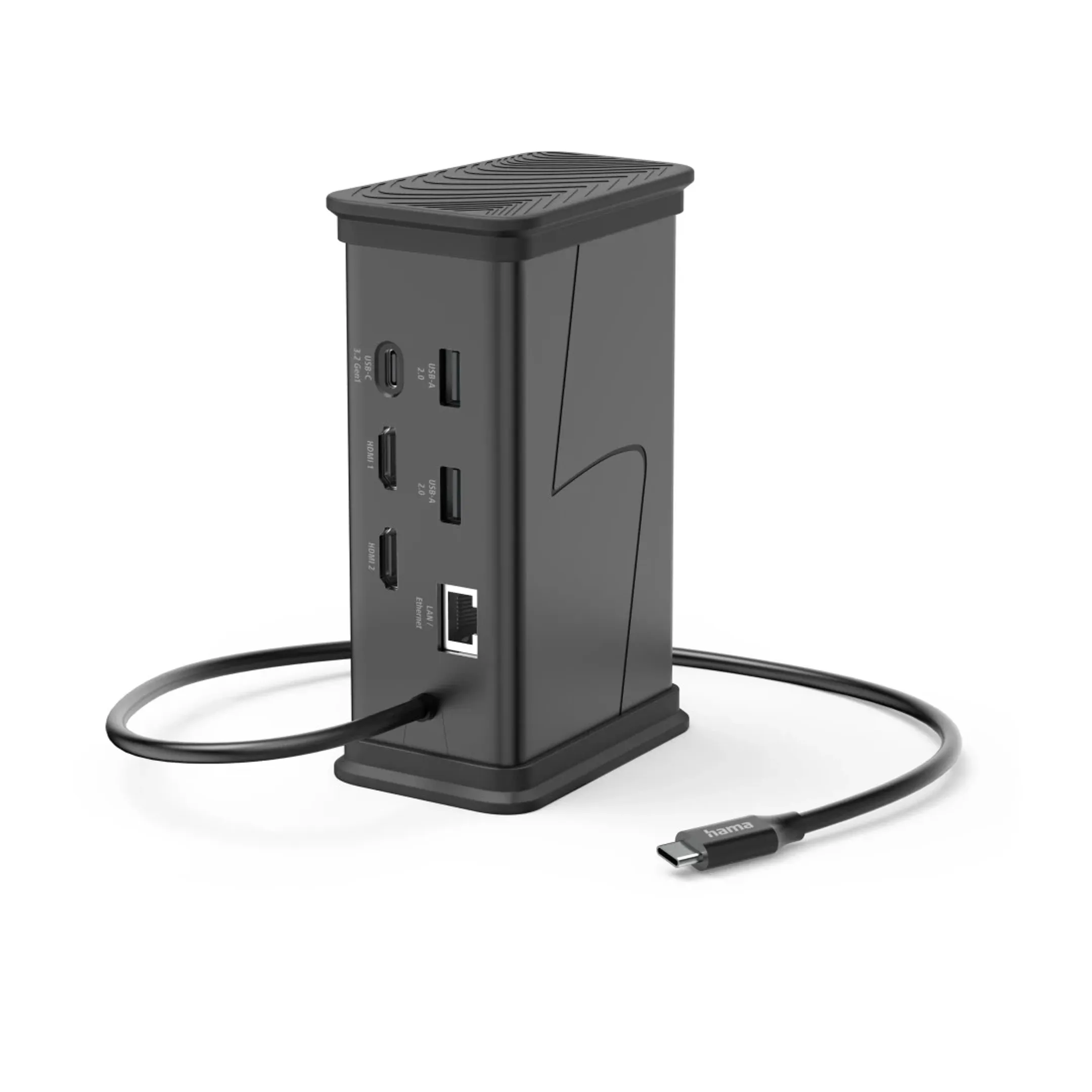 USB-C hub - 9 poorten - 2x HDMI, USB-A, USB-C, Lan / ethernet