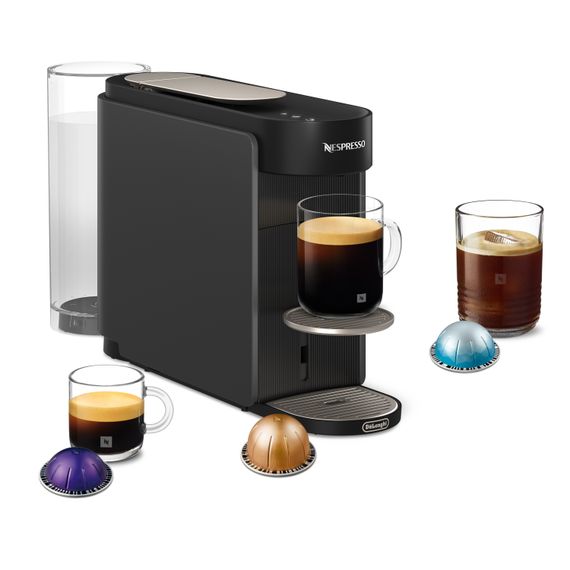 Nespresso Machine à café Vertuo Up Grey + Aeroccino ENV200.GY