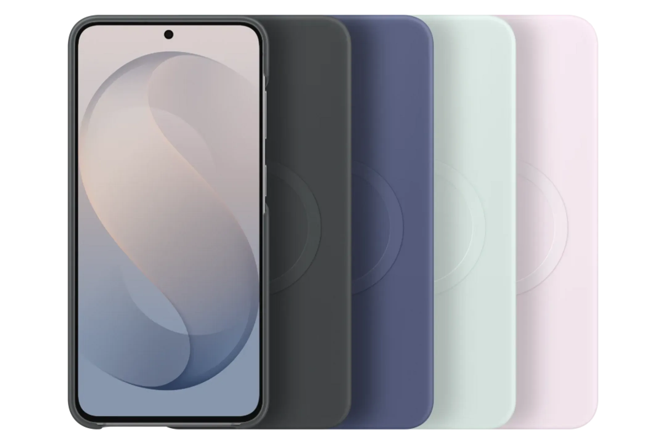 Silicone magnet cover voor Galaxy S26FE - Zwart