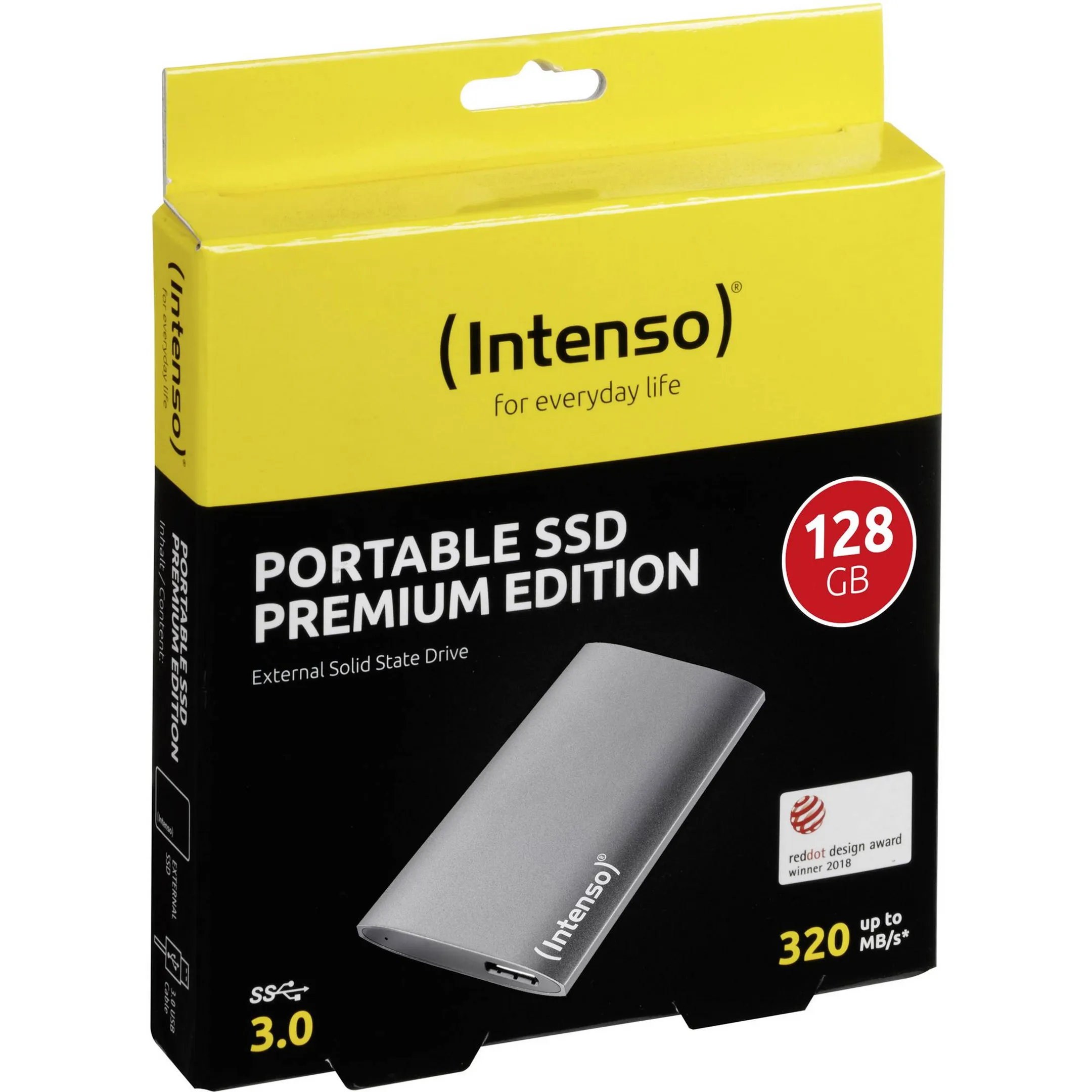 Disque dur SSD externe - 128 Go - USB-A 3.2 Gen 1 - Anthracite