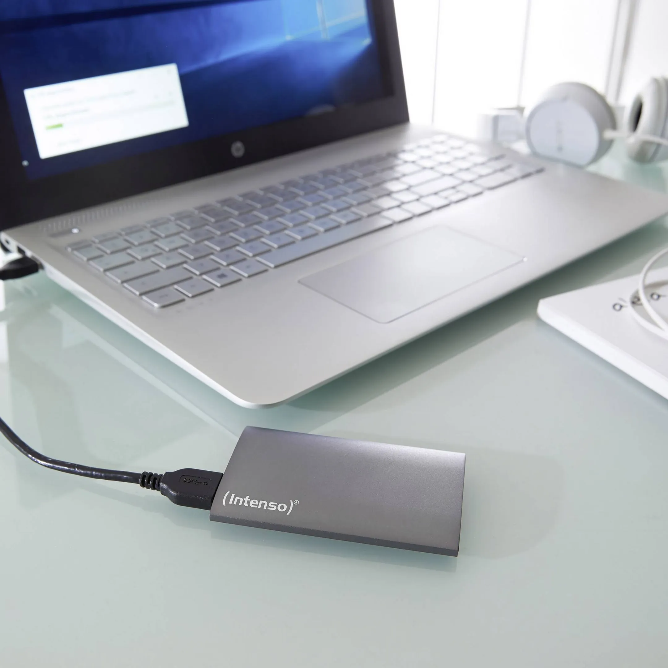 Disque dur SSD externe - 128 Go - USB-A 3.2 Gen 1 - Anthracite