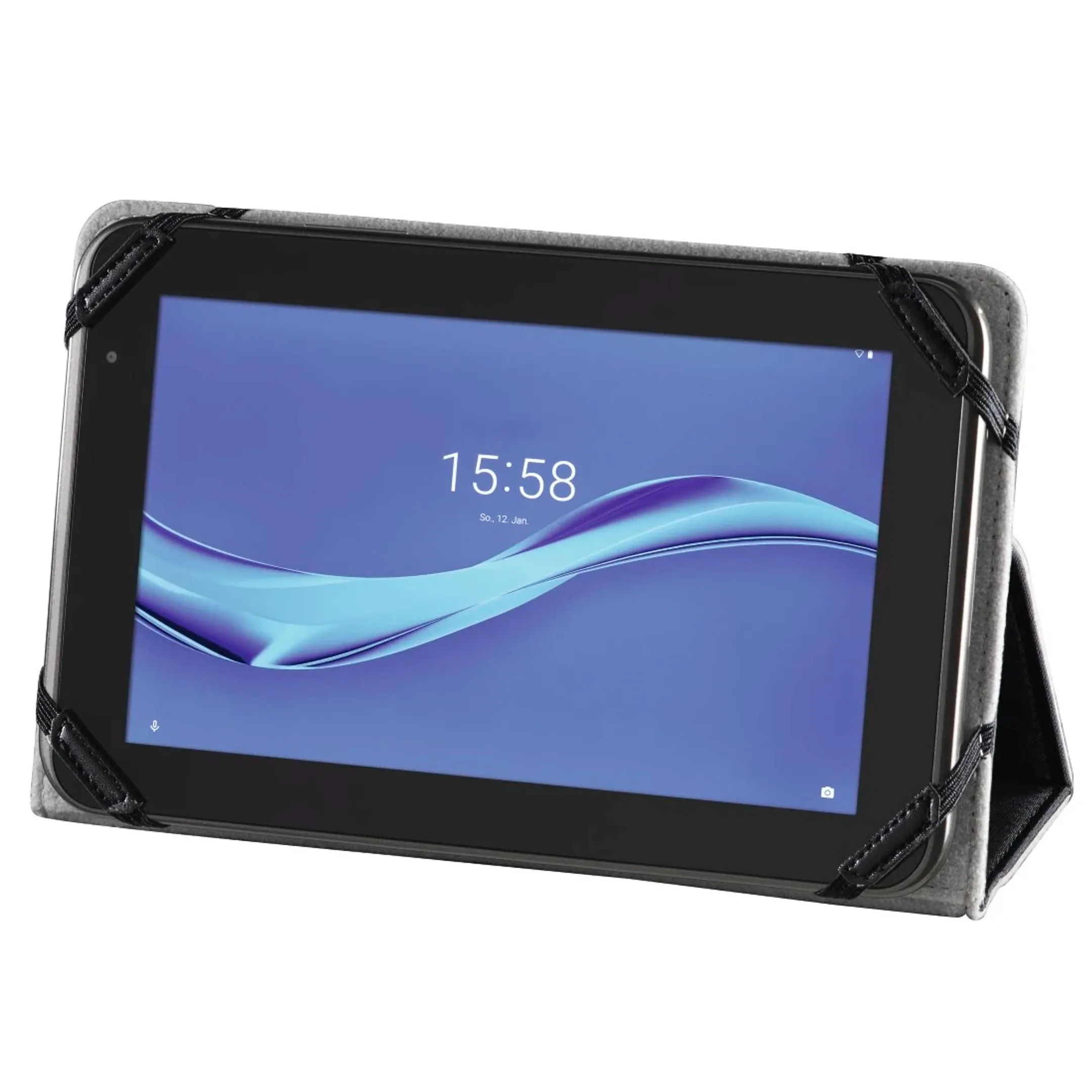 Tablet-case "Strap" voor tablets 9,5- 11" - Zwart