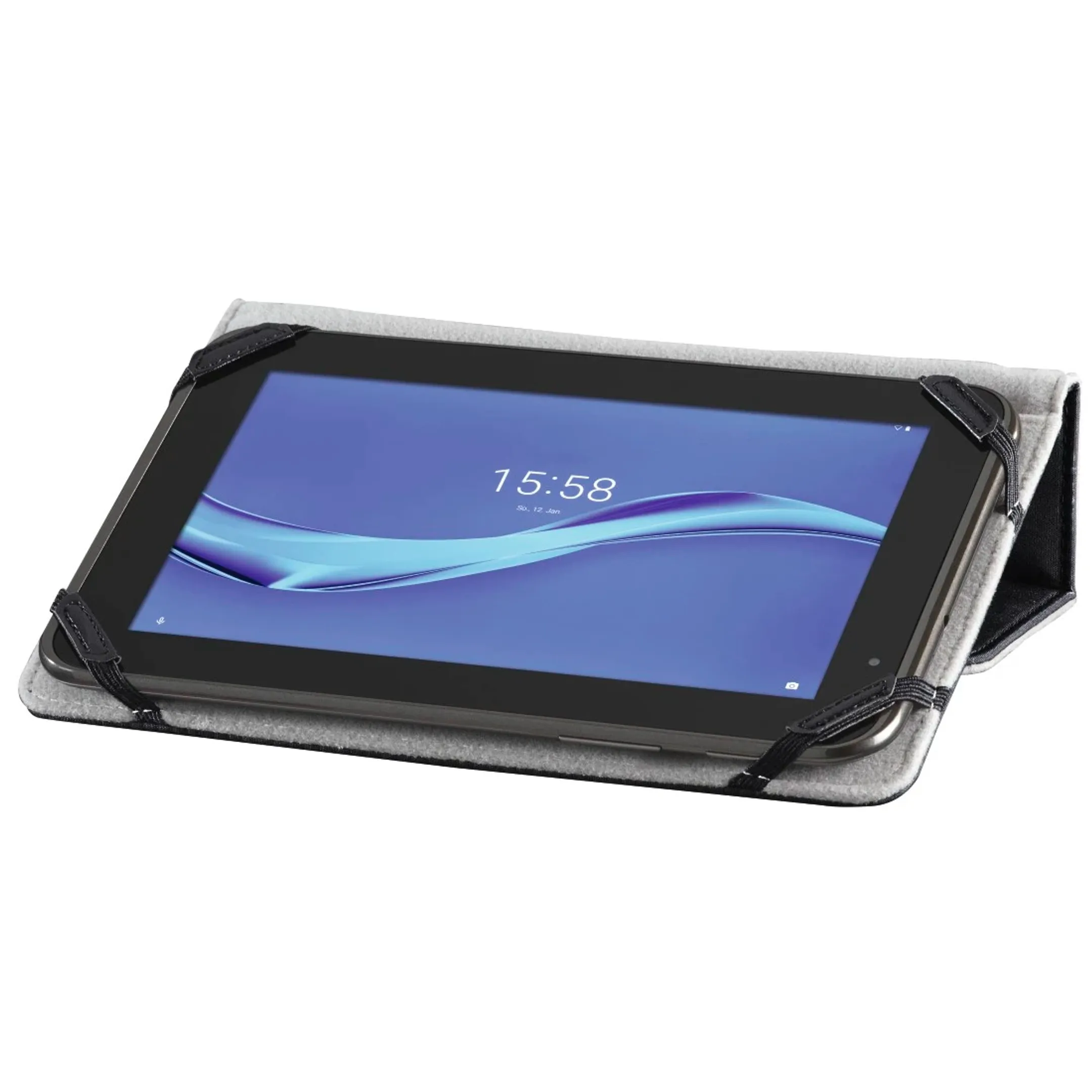 Tablet-case "Strap" voor tablets 9,5- 11" - Zwart