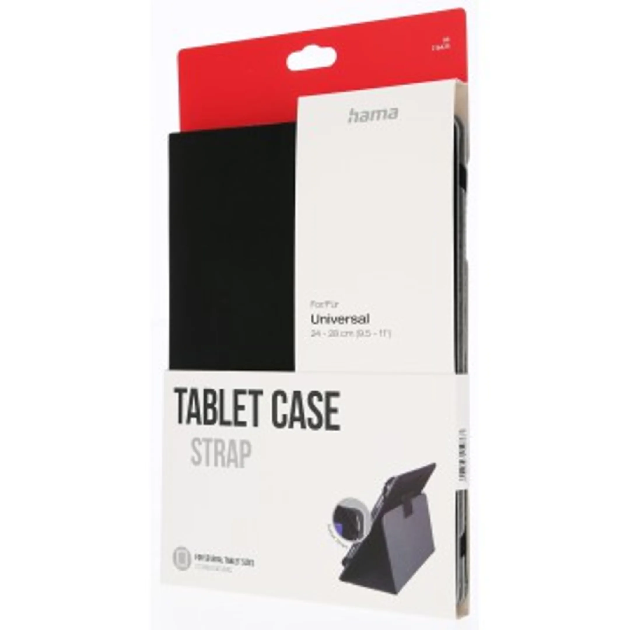 Tablet-case "Strap" voor tablets 9,5- 11" - Zwart
